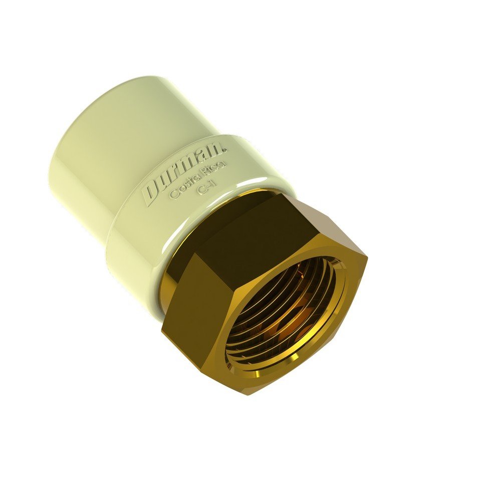 ADAPTADOR CPVC HEMBRA DURMAN 1/2 INSERTO METALICO