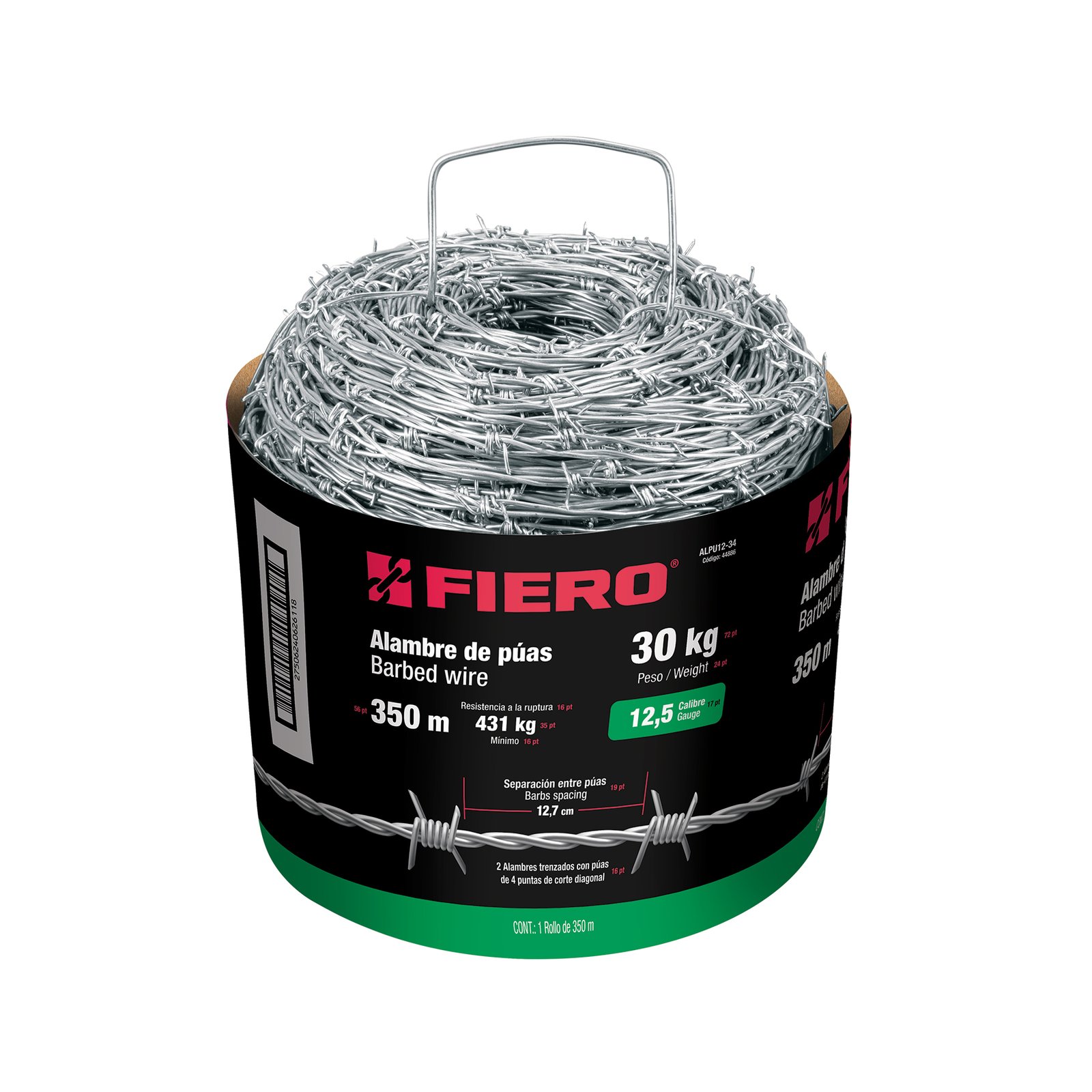 ALAMBRE PUA #12.5 350M 34KG ALPU12-34 FIERO-TRUPER