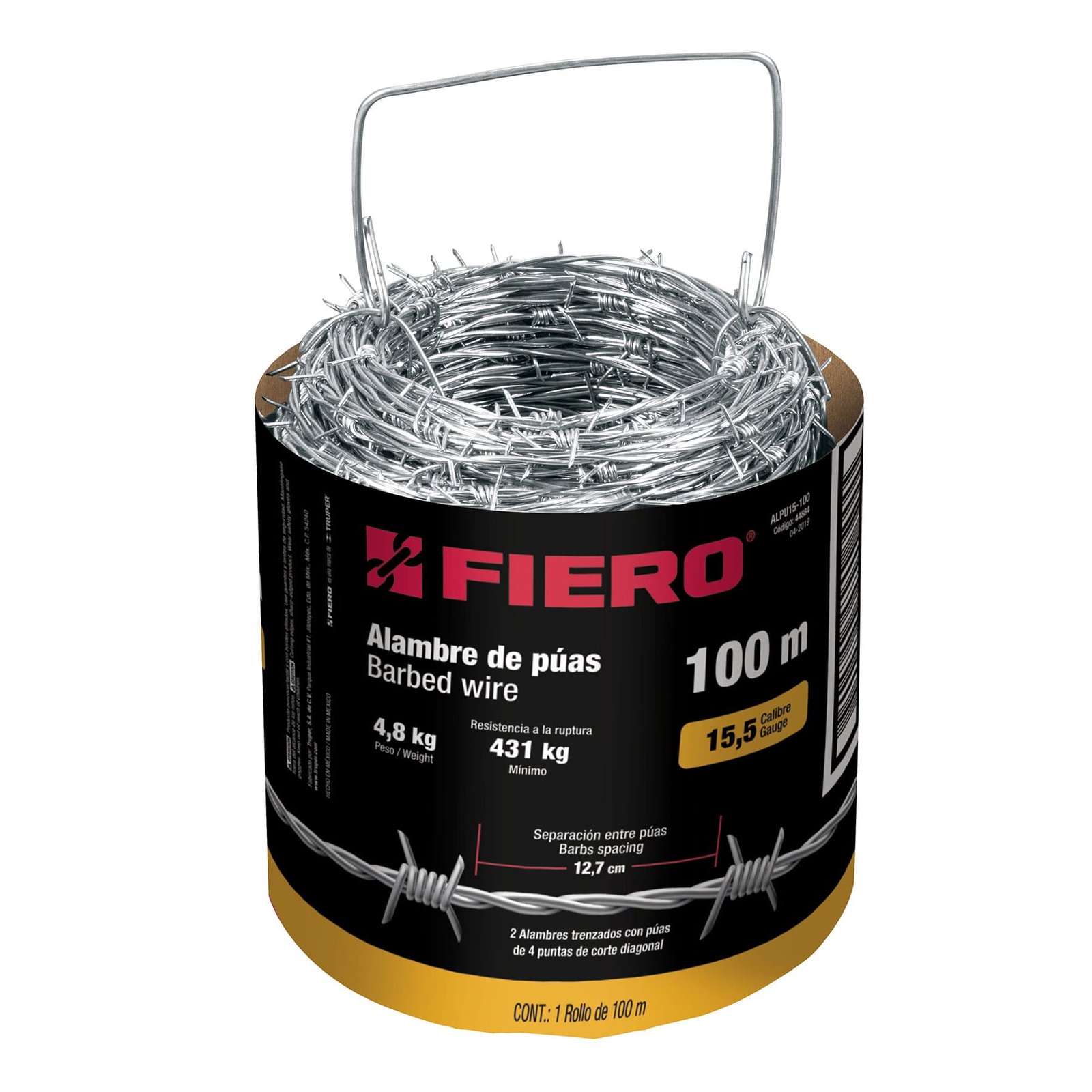 ALAMBRE PUA #15 100M 4.8KG ALPU15-100 FIERO-TRUPER