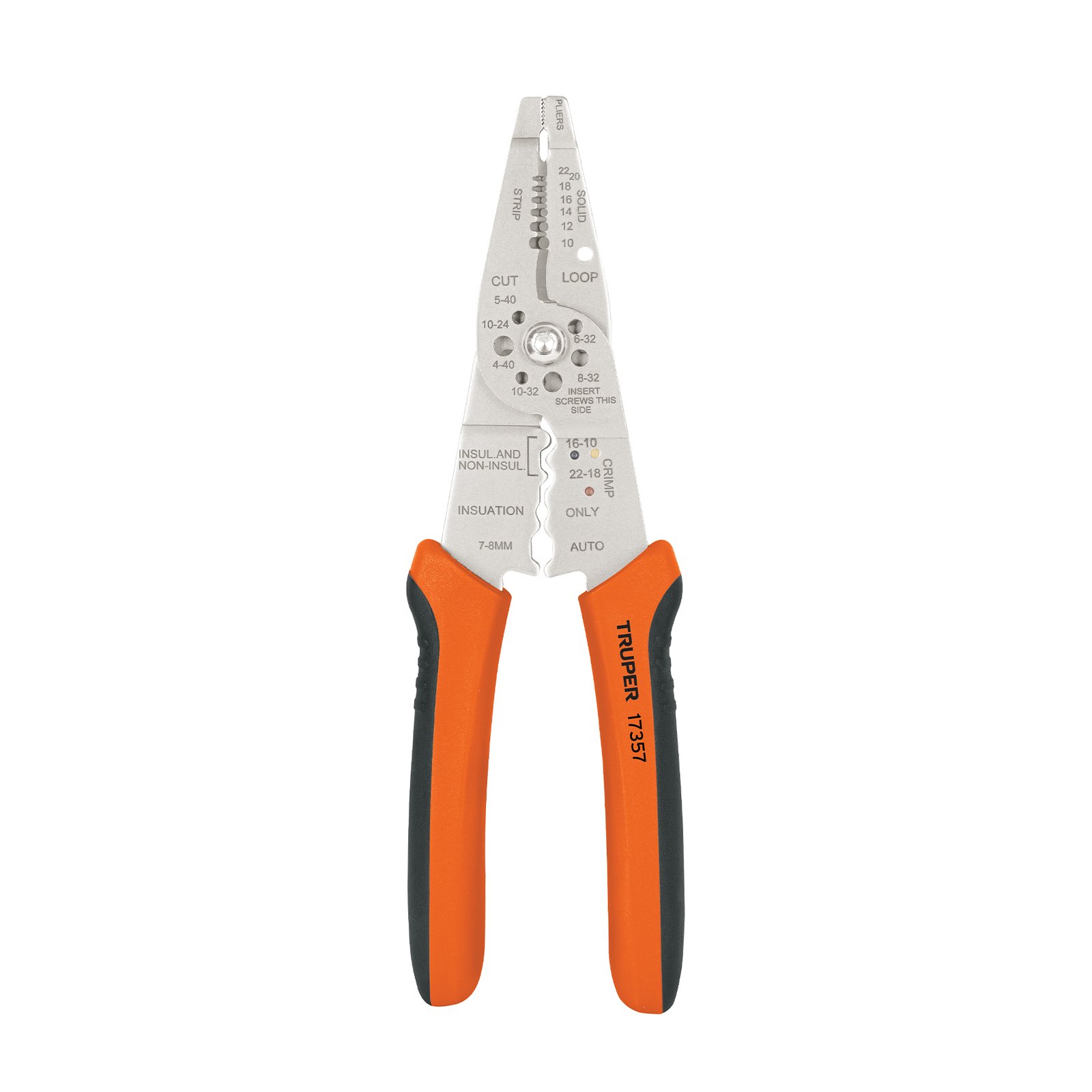 ALICATE PELACABLE 8" PTA FINA PE-CA-8 TRUPER