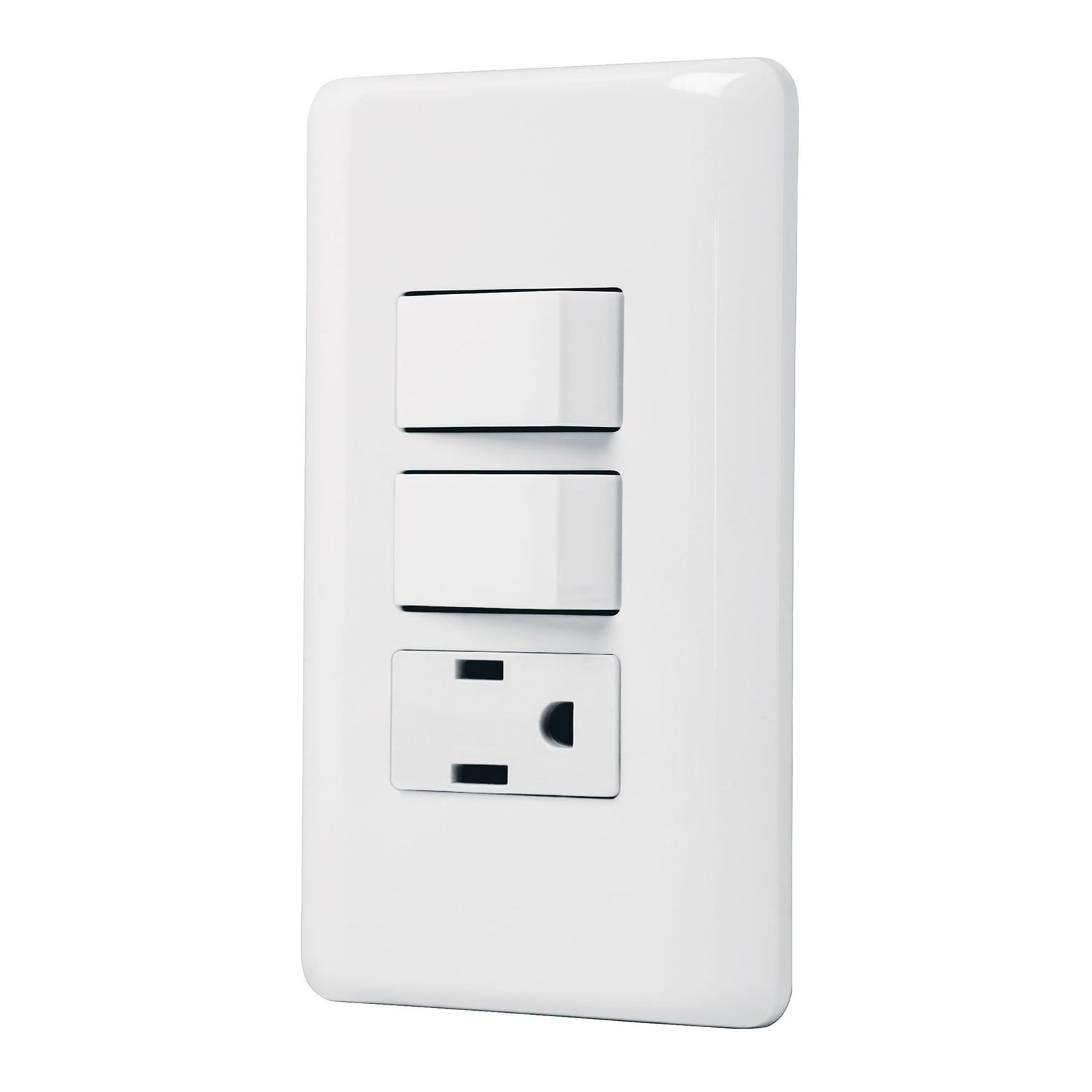 APAGADOR DOBLE SENCILLO Y TOMA PA-APCO-B2 VOLTECH