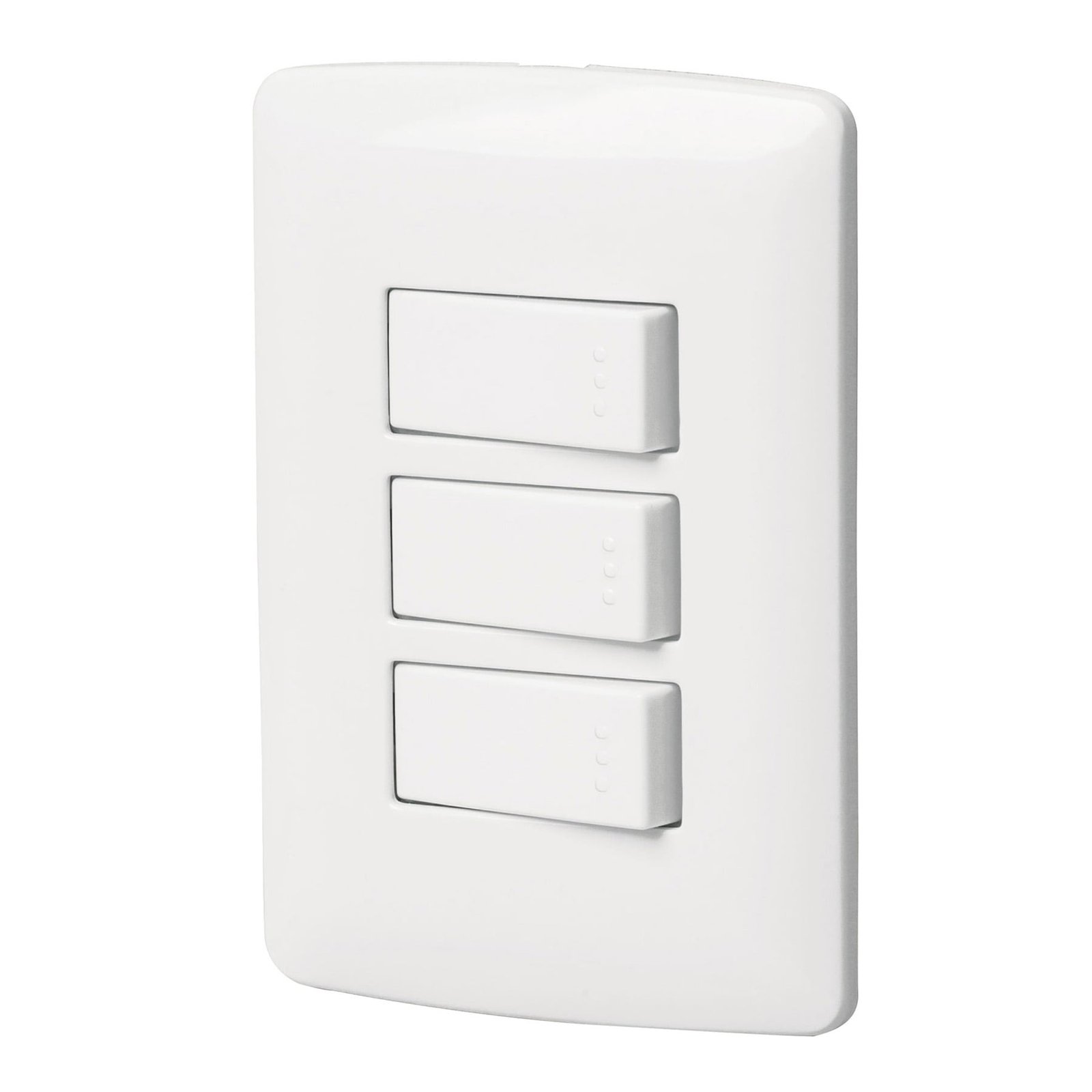 APAGADOR TRIPLE SENCILLO BL PA-APTR-IB VOLTECK