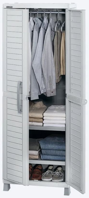 ARMARIO GRANDE P/ROPA GRIS #7113 RIMAX