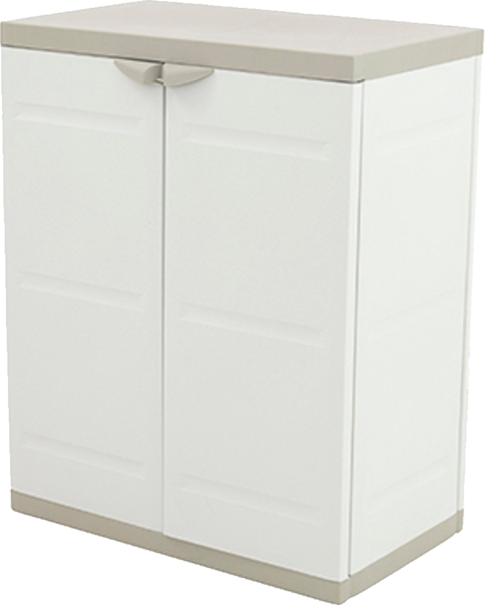 ARMARIO MEDIANO 70CM BEIGE 2 PUERTAS PLASTIKEN