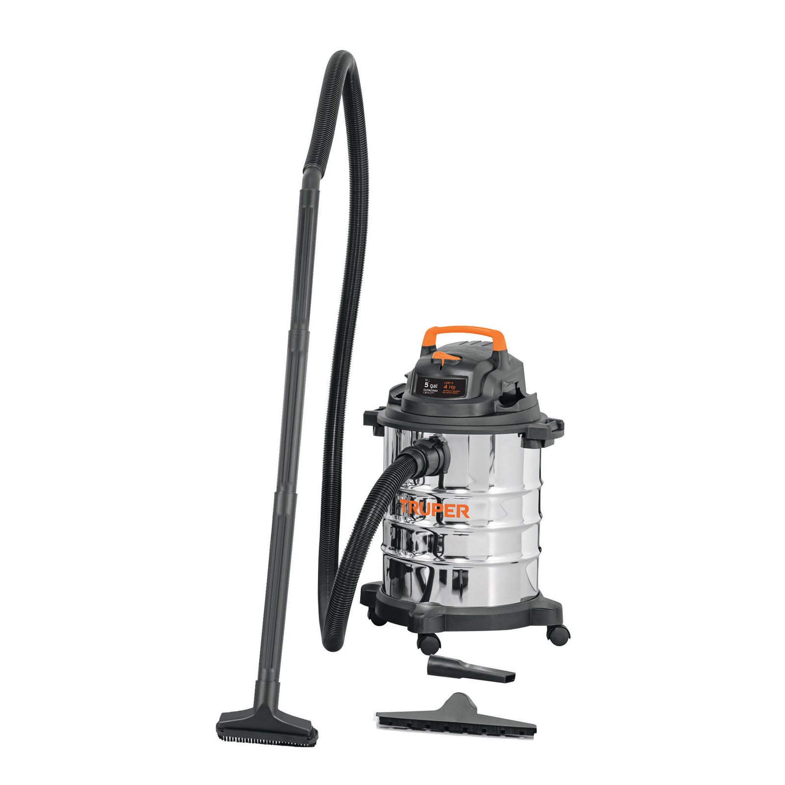 ASPIRADORA ACERO INOX 5 GAL 4HP 19L ASP-5X TRUPER