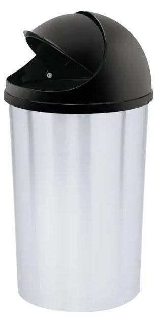 BASURERO APARIENCIA METAL 10LTS #6927 RIMAX