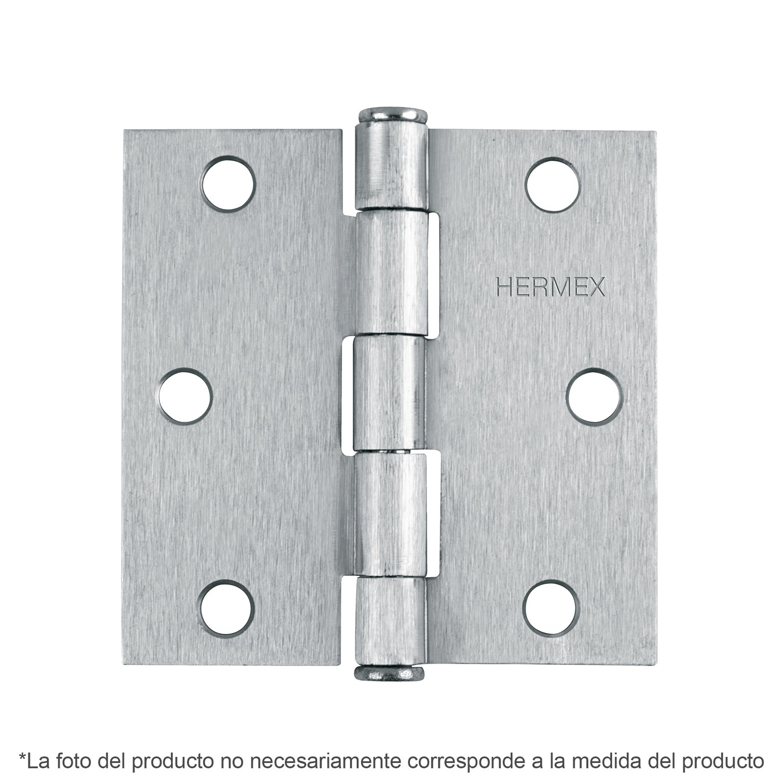 BISAGRA CUADRADA 2-1/2"CROMO MATE PLANA BC-253P