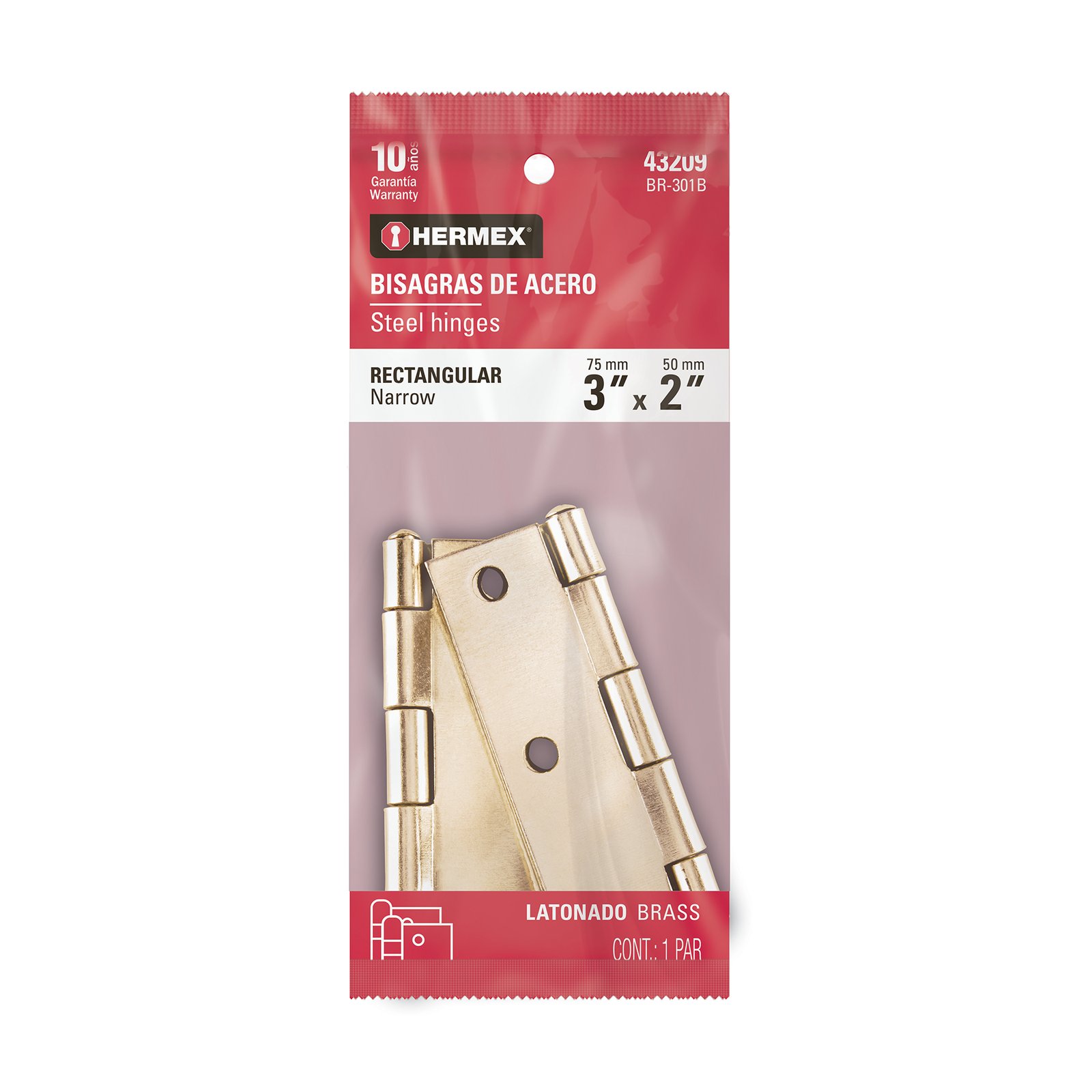 BISAGRA DOR BLT 3"X2" BR-301B HERMEX-TRUPER