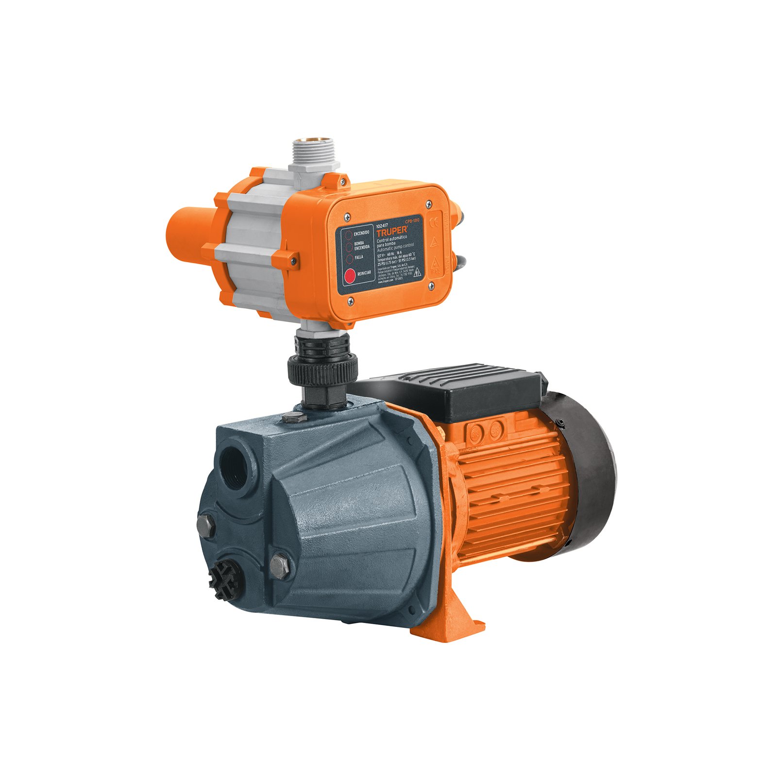 BOMBA AGUA PRESURIZAD HIERRO 1HP PRE-1 TRUPER
