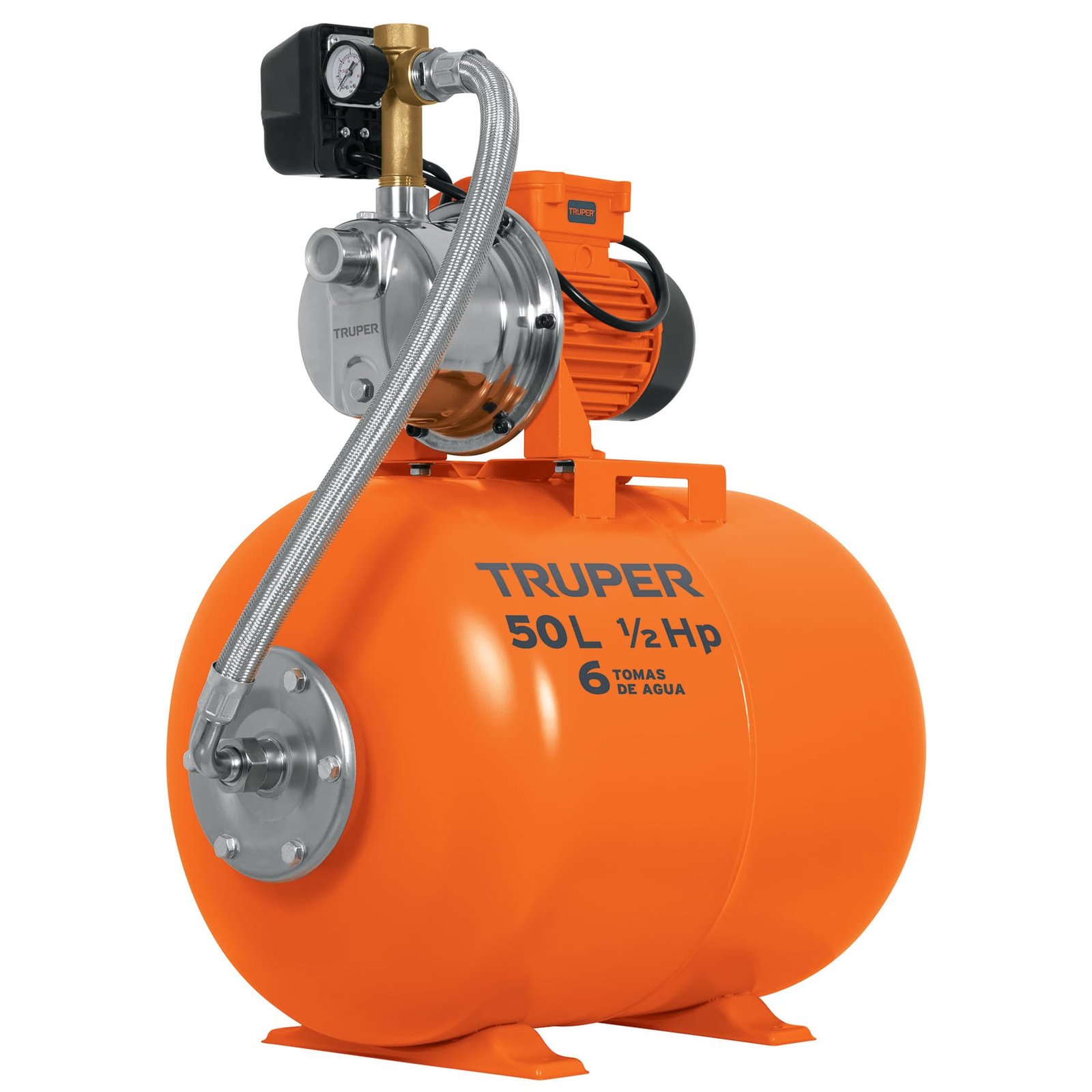 BOMBA C/TANQUE HIDRONEUMATICO HIDR-1/2X50 TRUPER