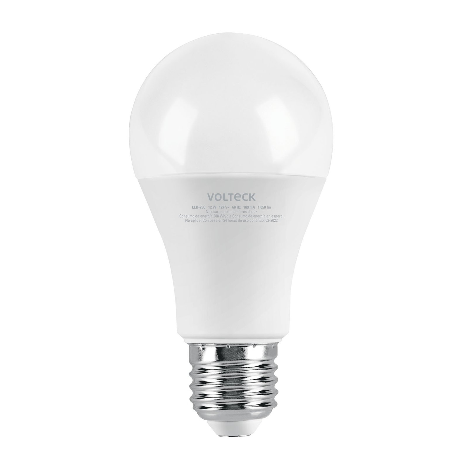 BOMB. LED 12W 75W E27 LED-75C VOLTECK