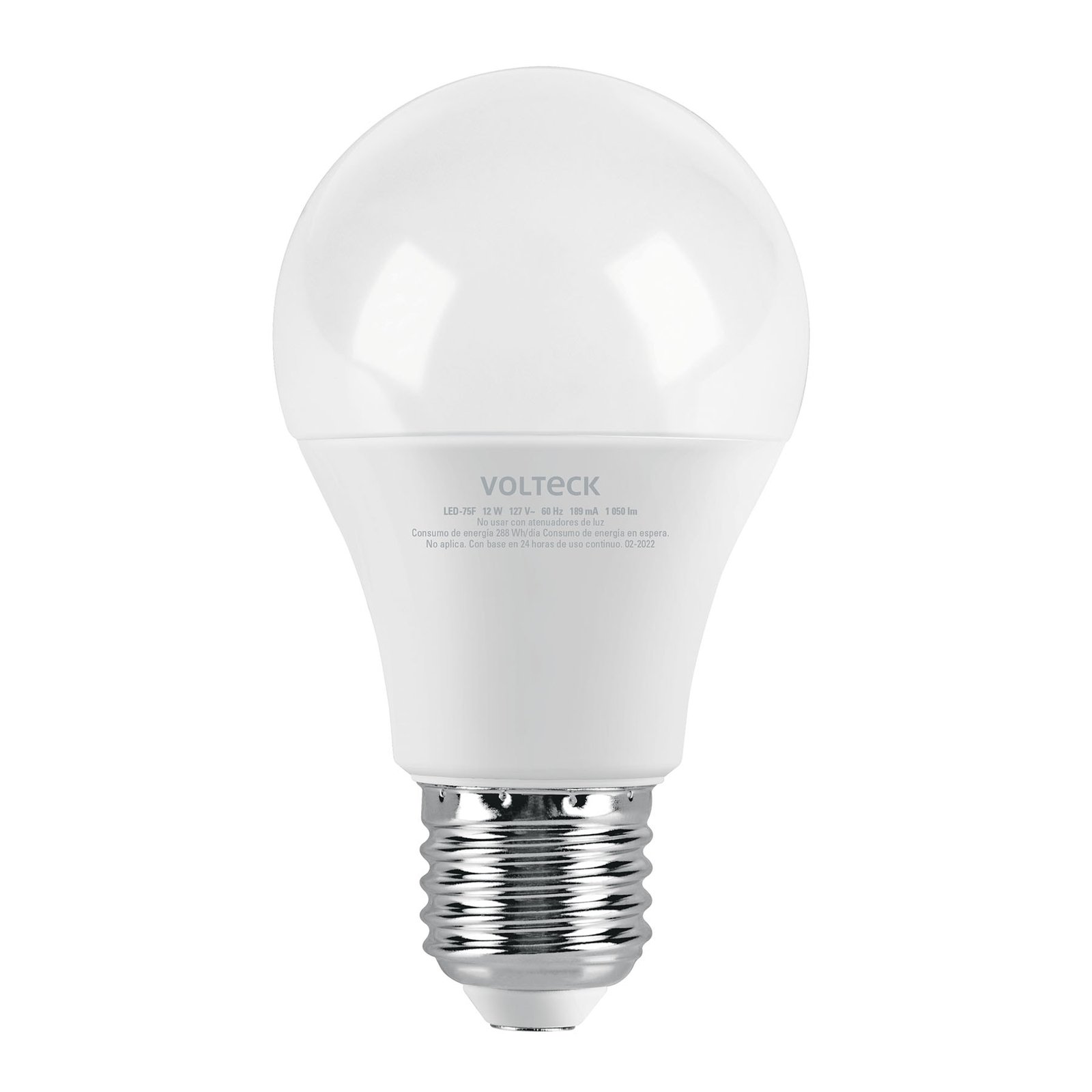 BOMB. LED 12W 75W E27 LED-75F VOLTECK