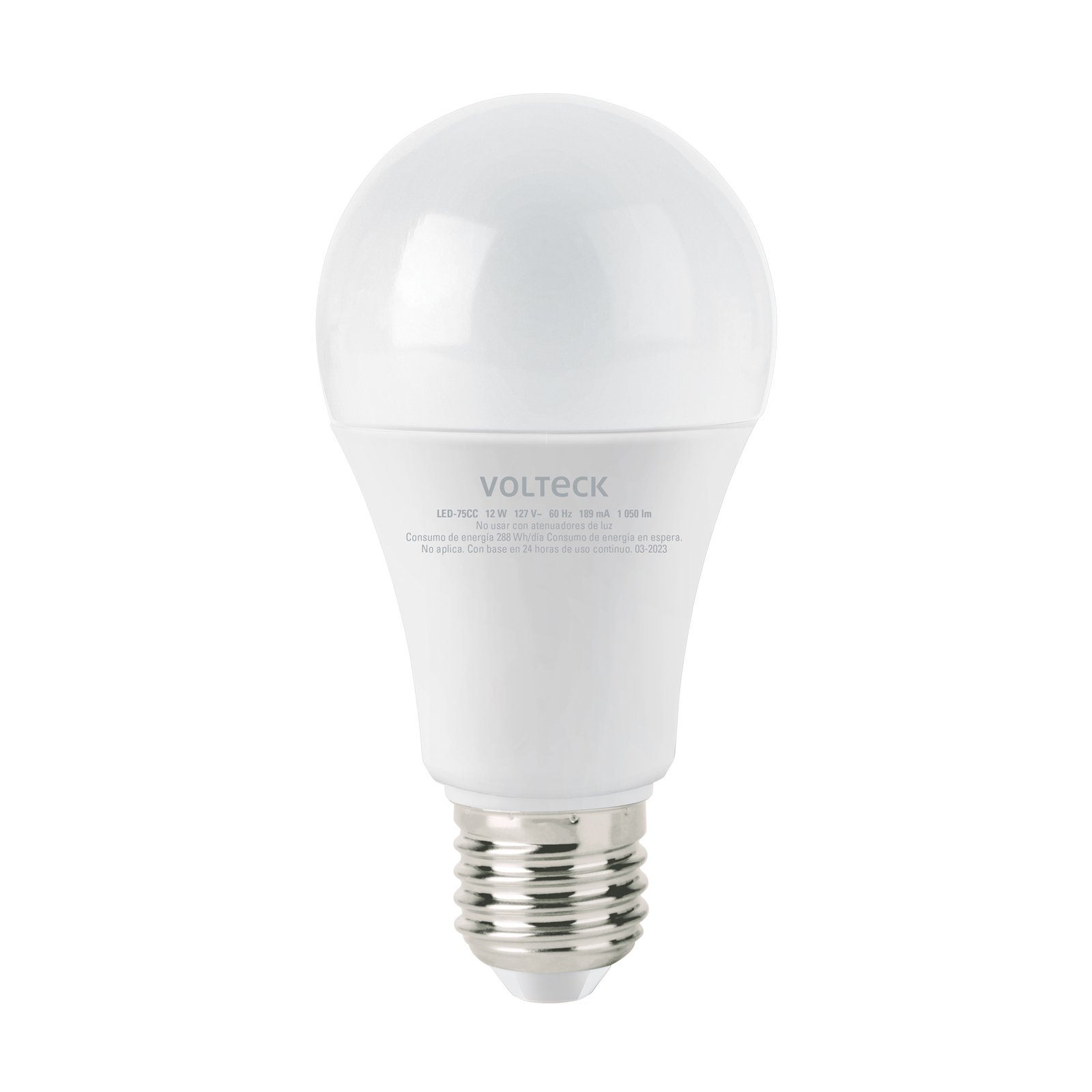 BOMB. LED 12W 75W E27 LED-LED-75CC VOLTECK