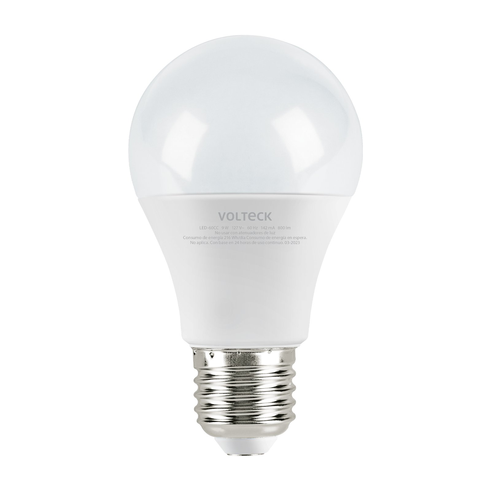 BOMB. LED 9W 60W E27 LED-LED-60CC VOLTECK