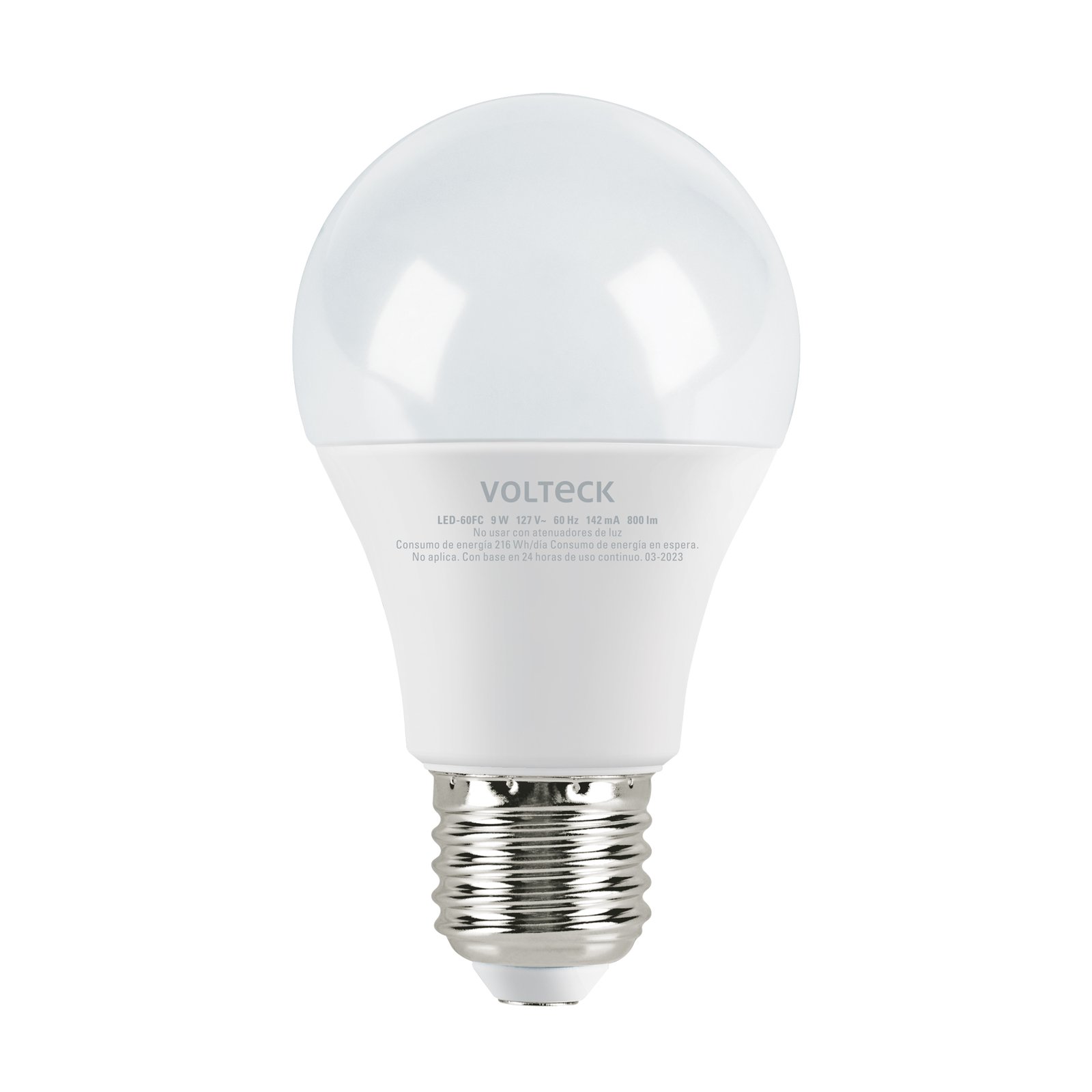 BOMB. LED 9W 60W E27 LED-LED-60FC VOLTECK