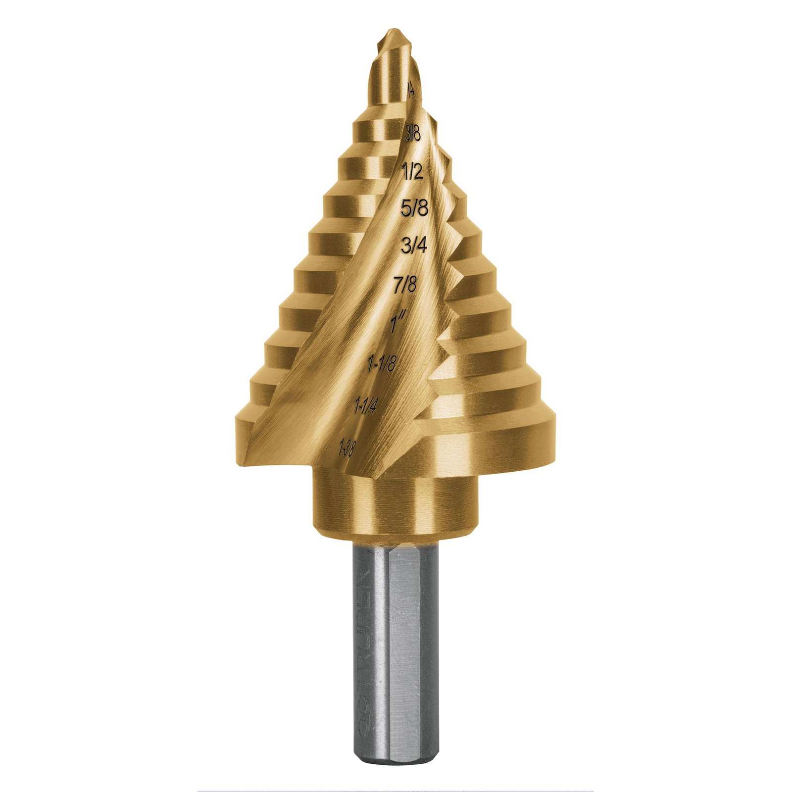 BROCA ESCALO TITANIO 1/4" A 1-3/8" BES-10X TRUPER