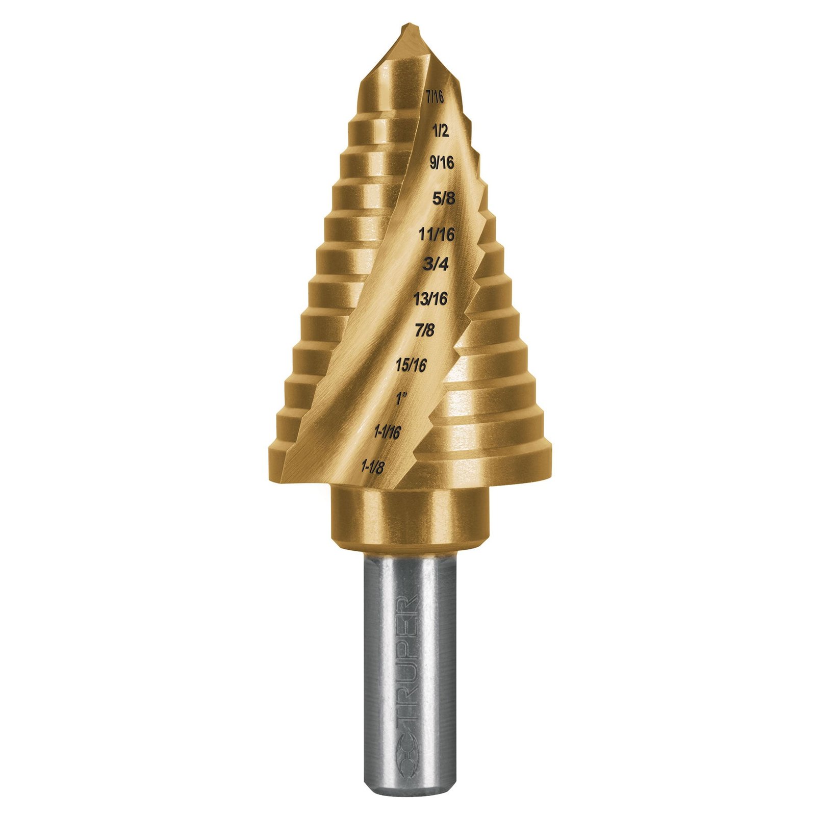BROCA ESCAL TITANIO 7/16"-1-1/8" BES-12AX TRUPER