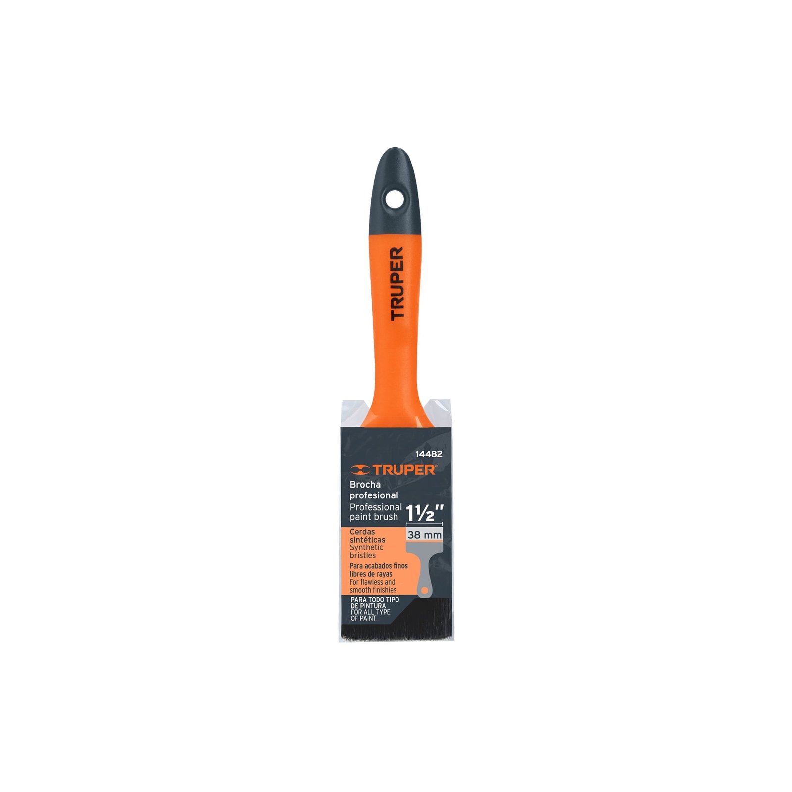 BROCHA MANGO PLASTICO BRT-1 1/2 TRUPER