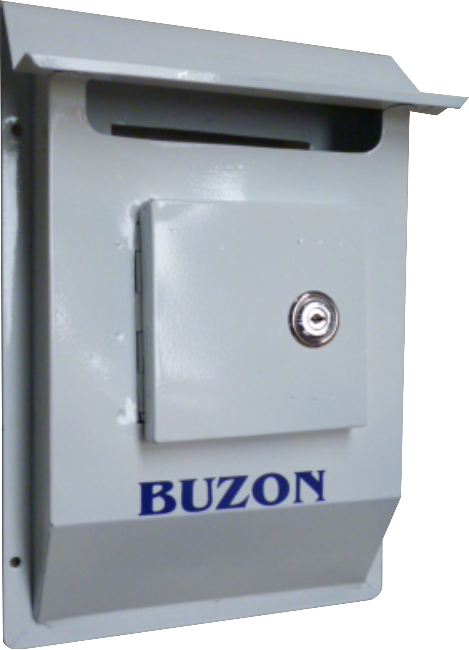 BUZON DE METAL P/CARTERO MEDIANO P/ DELANTE NEGRO