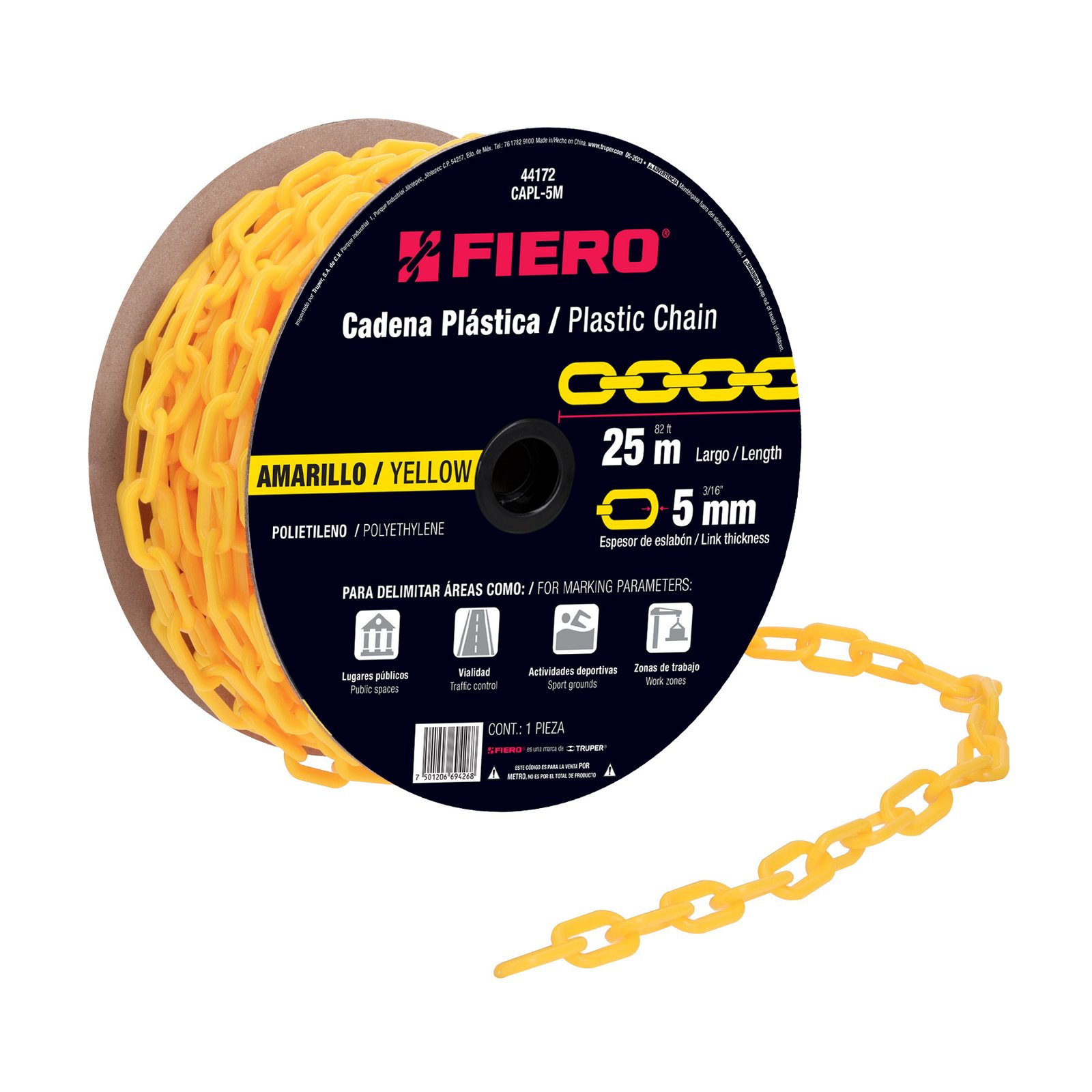 CADENA PLAST. 5mmX25m AMAR CAPL-5M FIERO-TRUPER