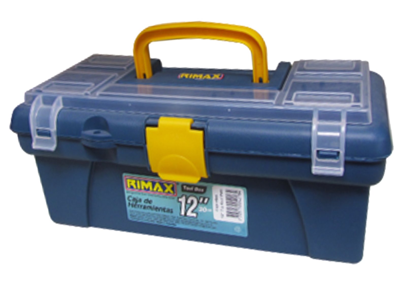 CAJA HERRAMIENTAS 12" TAPA-ORG AZUL P #4218 RIMAX