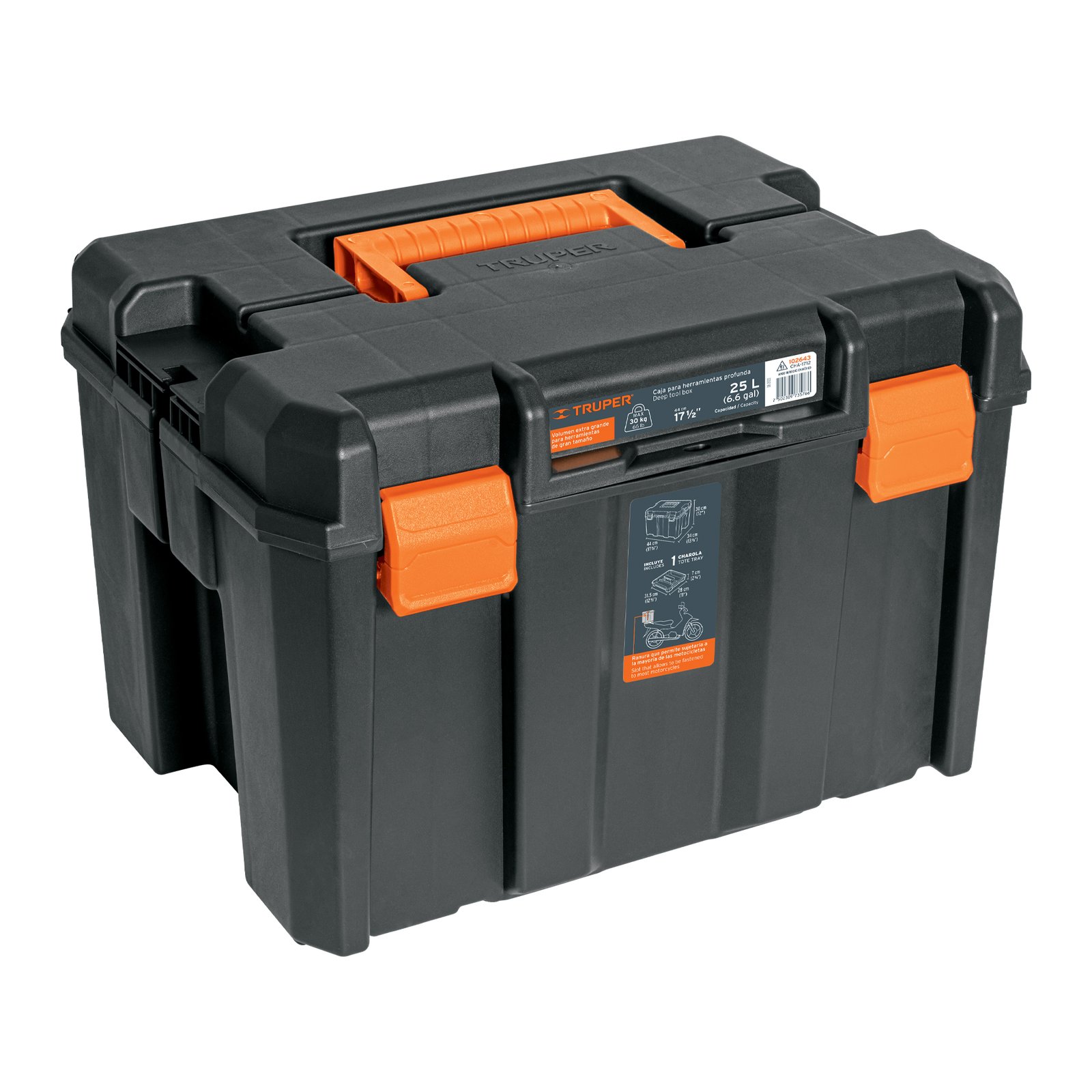 CAJA HERRAMIENTAS 17"X12" CHA-1712 TRUPER