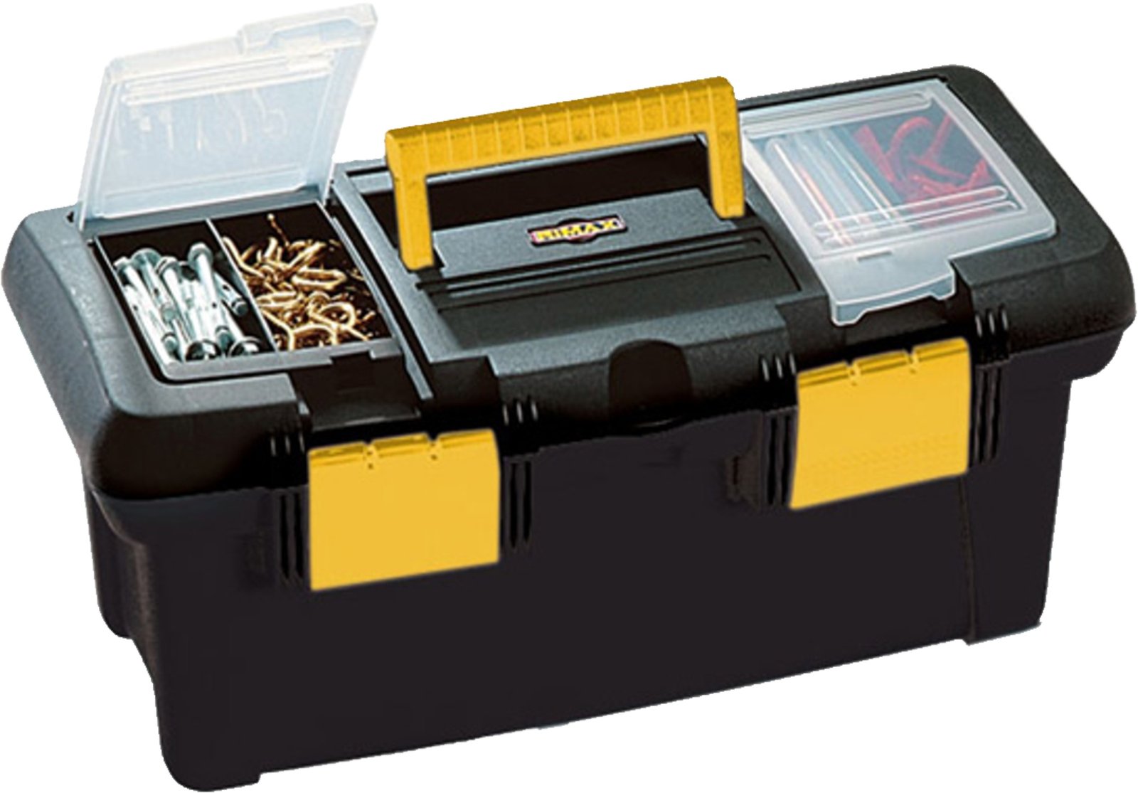 CAJA HERRAMIENTAS 18" TAPA-ORG NEGRA #4573 RIMAX