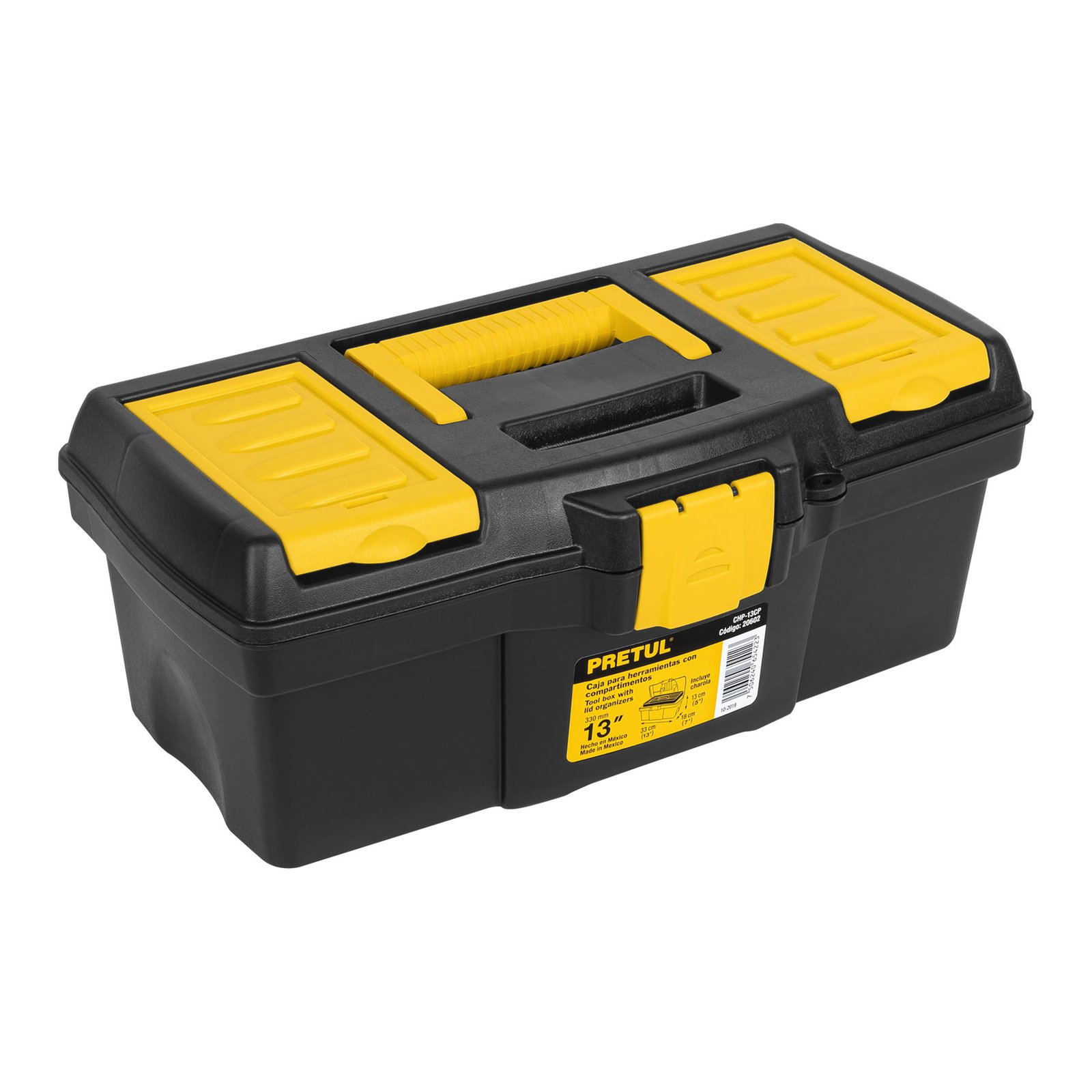 CAJA PLAST 13 C/COMPARTIMIENTOS CHP-13CP PRETUL