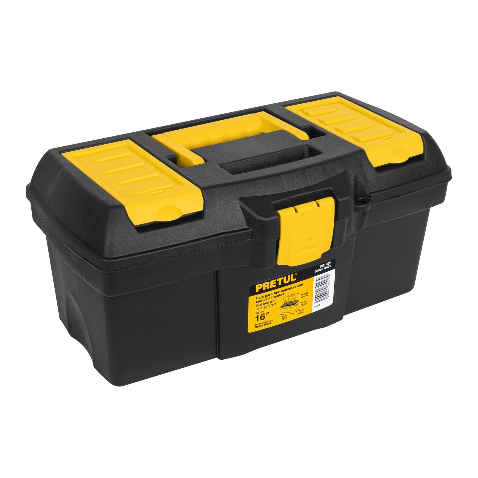 CAJA PLAST 16 C/COMPARTIMIENTOS CHP-16CP PRETUL