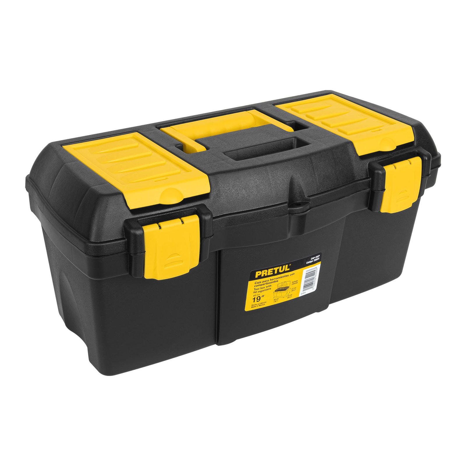 CAJA PLAST 19 C/COMPARTIMIENTOS CHP-19CP PRETUL