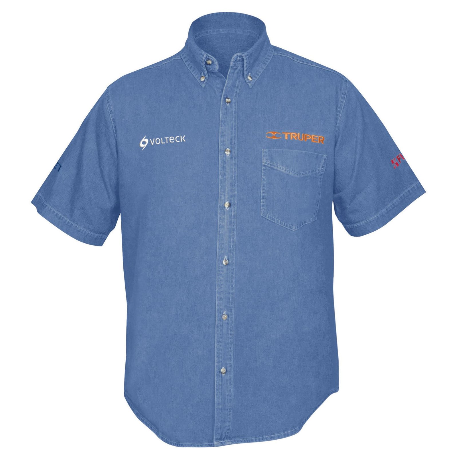 CAMISA MEZCLILLA MGA CORTA GRANDE CAM-MEZ-CL
