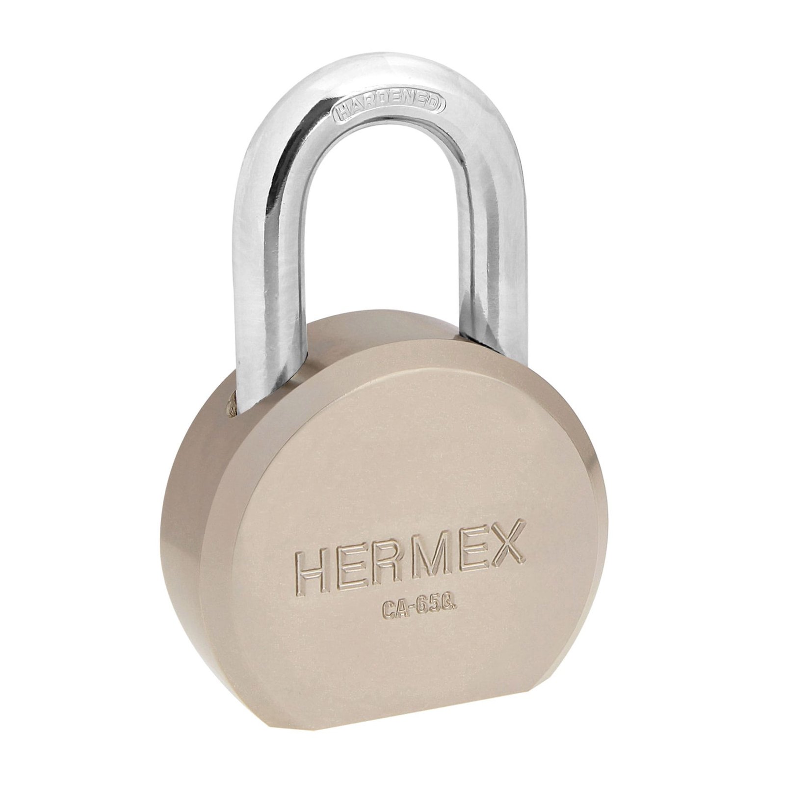 CANDADO DE ACERO REDONDO 65MM LLAVE PUNTOS CA-65Q