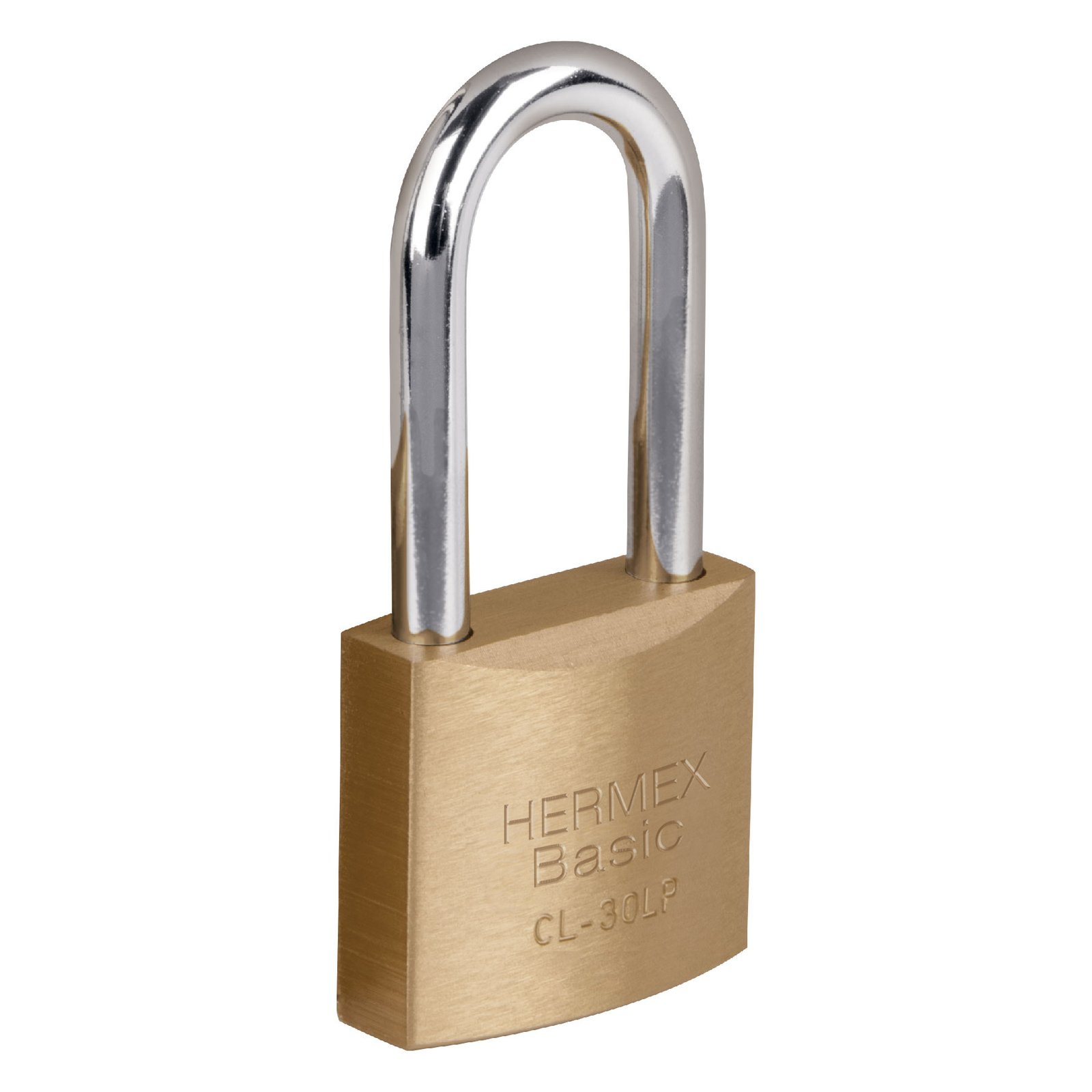CANDADO LATON 30mm ESP LARGA CL-30LP HERMEX-BASIC