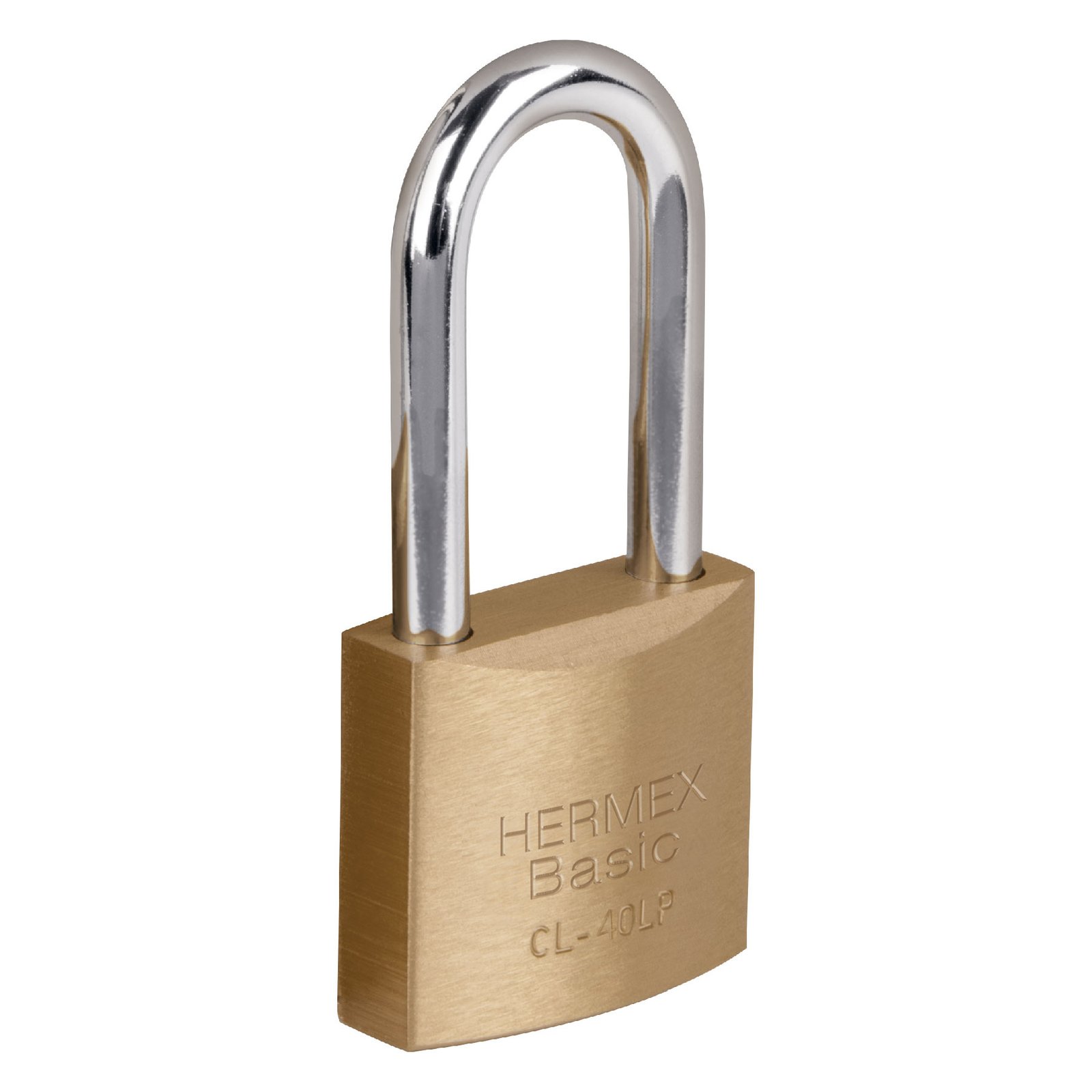 CANDADO LATON 40mm ESP LARGA CL-40LP HERMEX-BASIC