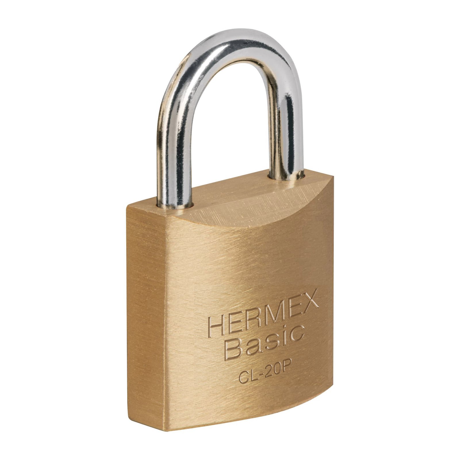 CANDADO LATON PULIDO 20mm BLT CL-20P HERMEX-BASIC