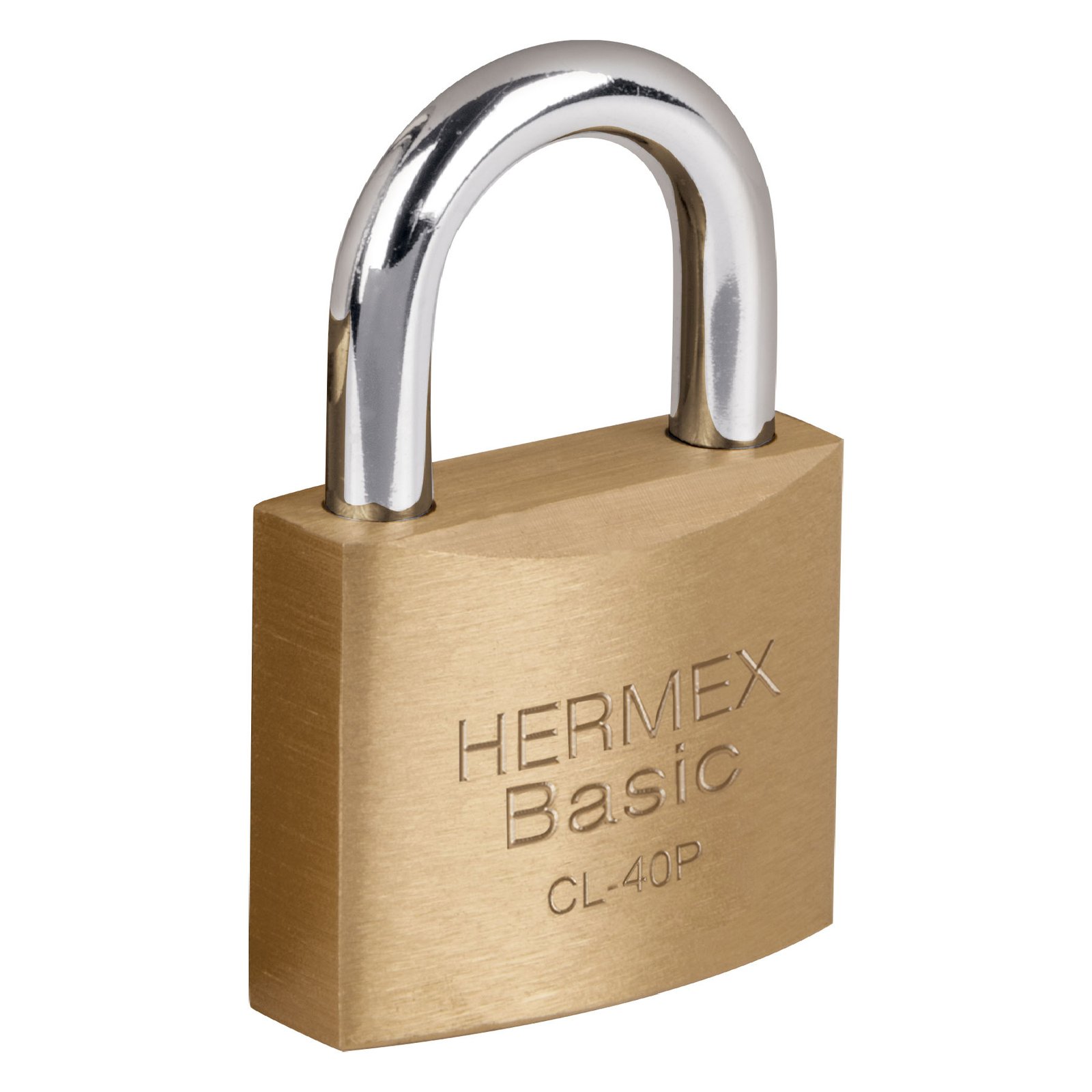CANDADO LATON PULIDO 40mm BLT CL-40P HERMEX-BASIC
