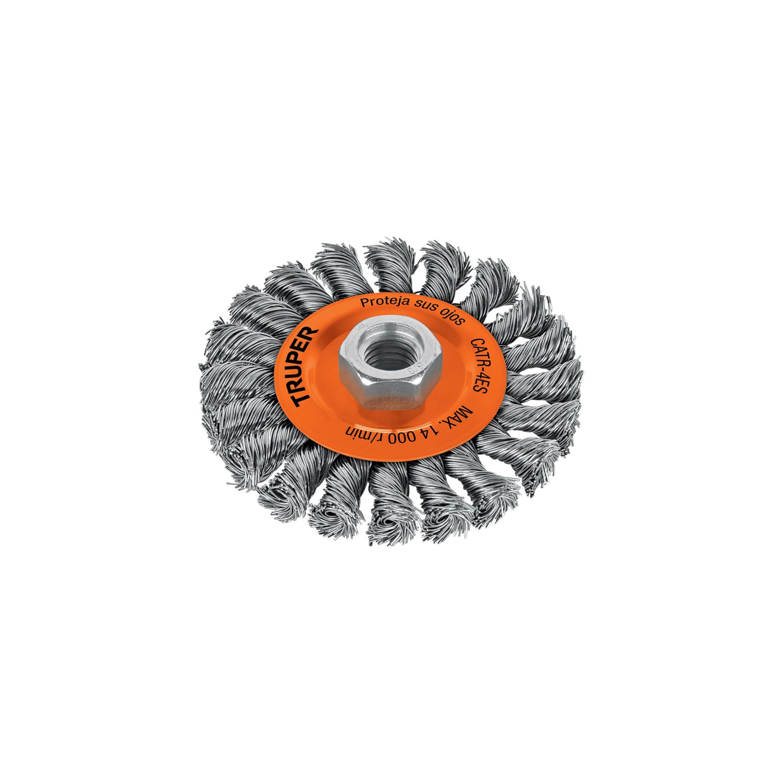 CEPILLO TRENZADA P/ESMERILADORA 4" CATR-4ES TRUPER