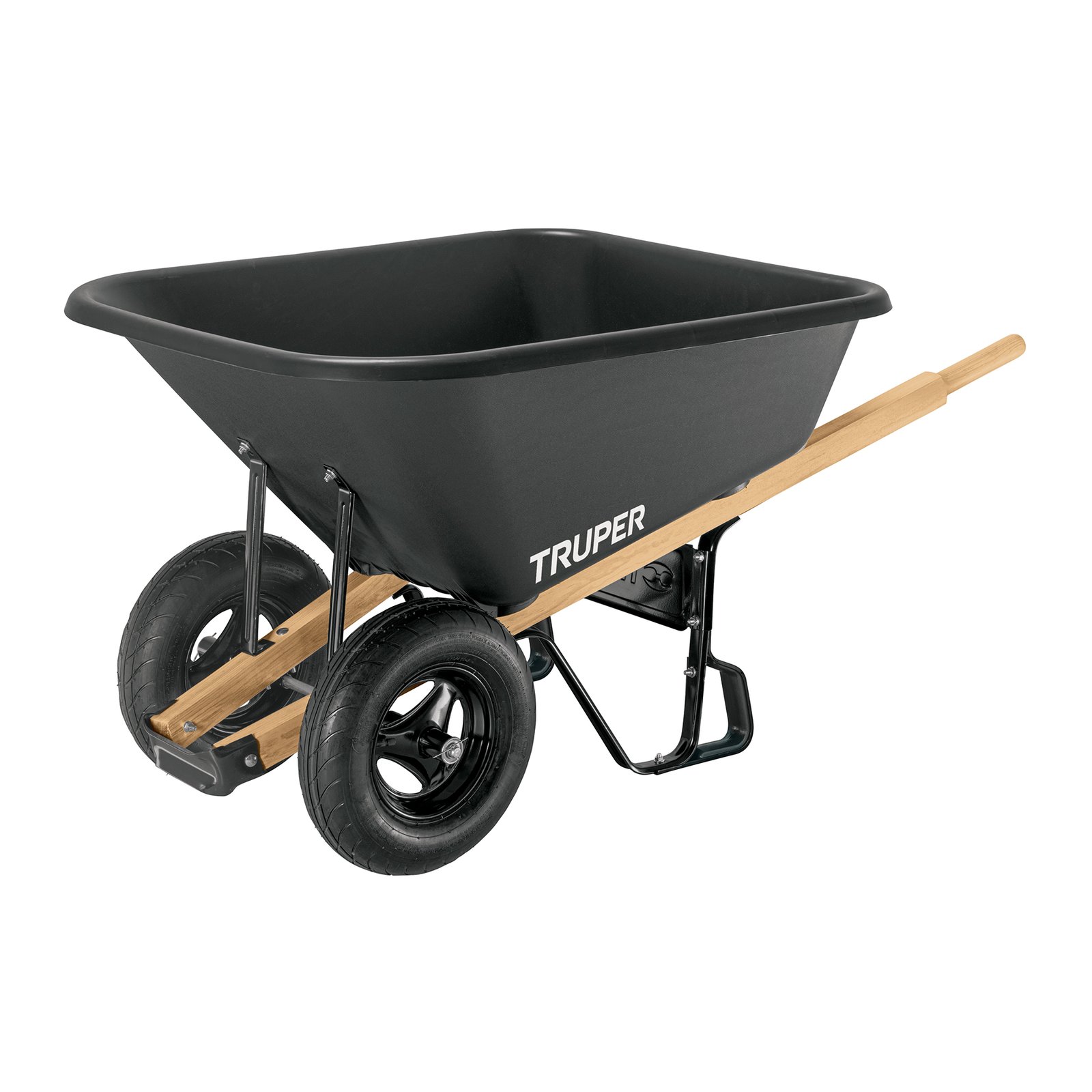 CARRETILLO BAT PLAST MGO MADERA 175LTS TP-8 TRUPER