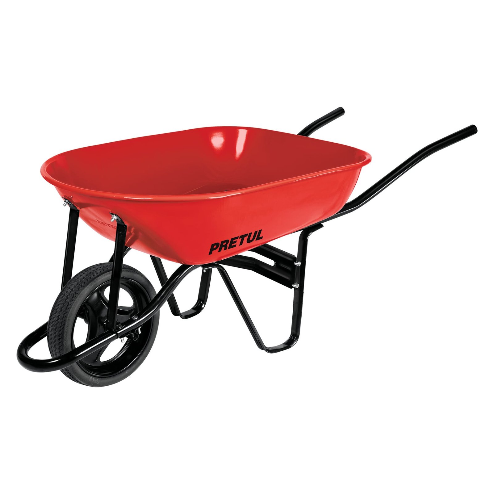 CARRETILLO MET 5.5FT3 80L SOLIDA CAP-50FB PRETUL