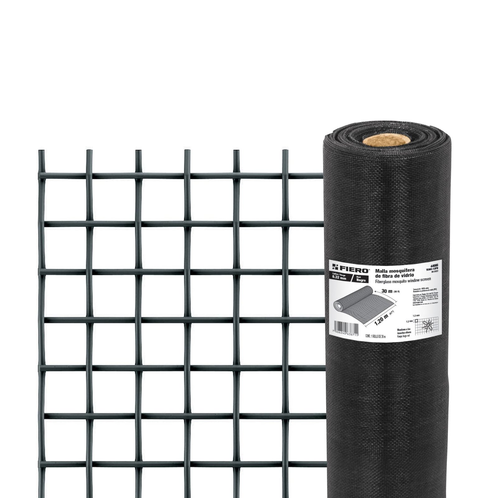 CEDAZO P/MOSQUITO FIBRA 1.2MX30M TEMO-12FN FIERO