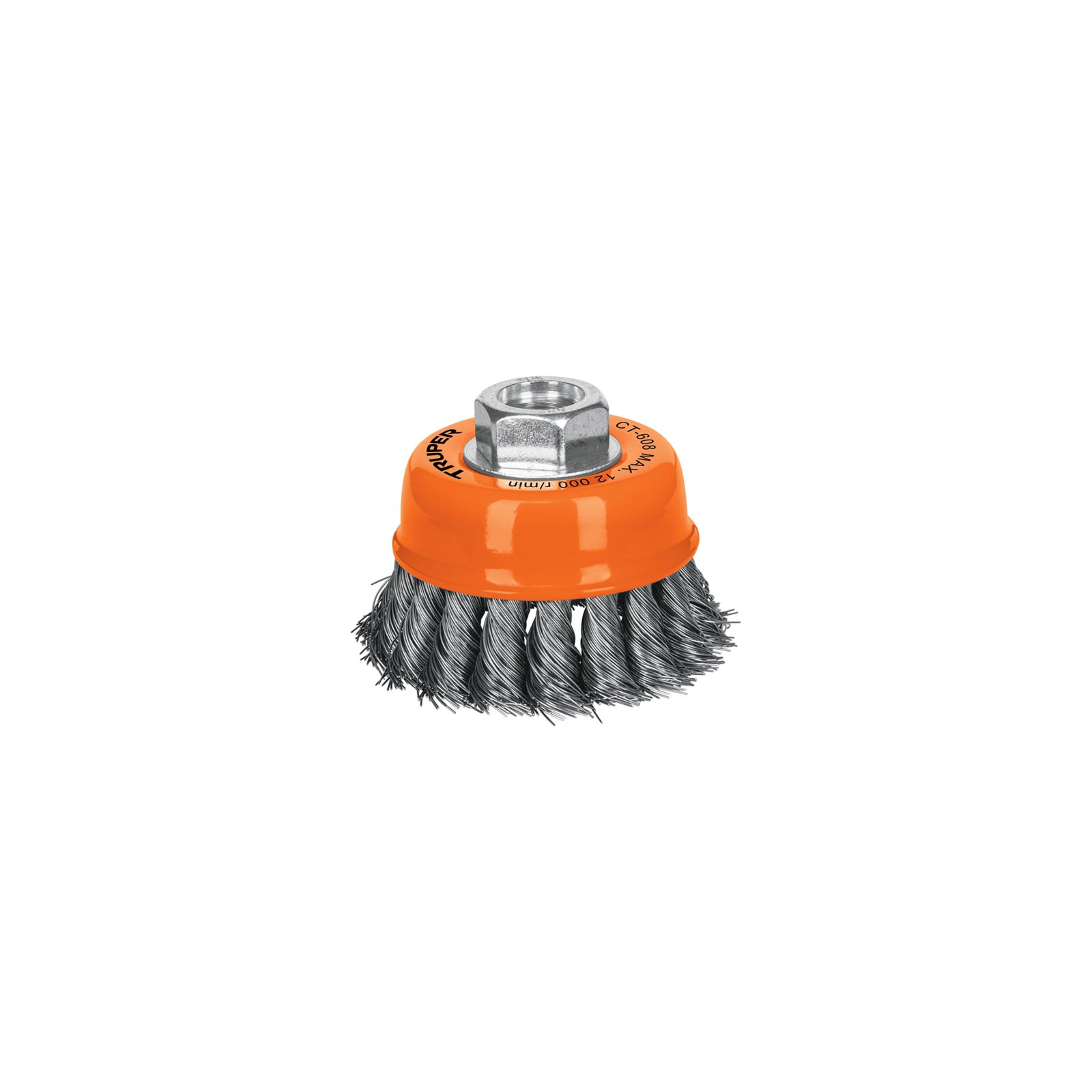 CEPILLO COPA P/ESM TRENZADO FINO 3"CT-608 TRUPER