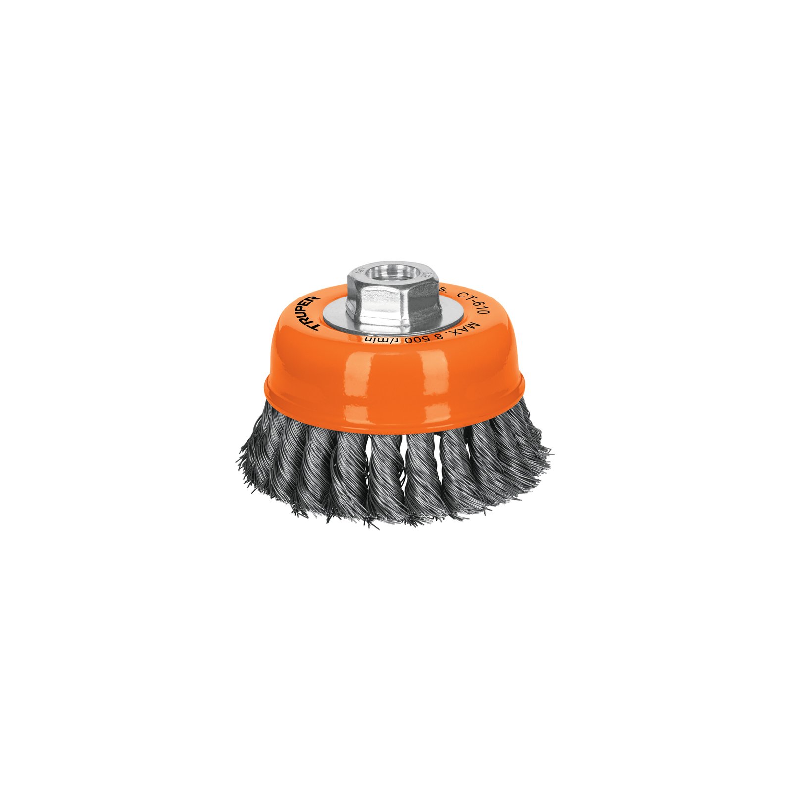 CEPILLO COPA P/ESM TRENZADO FINO 4"CT-610 TRUPER