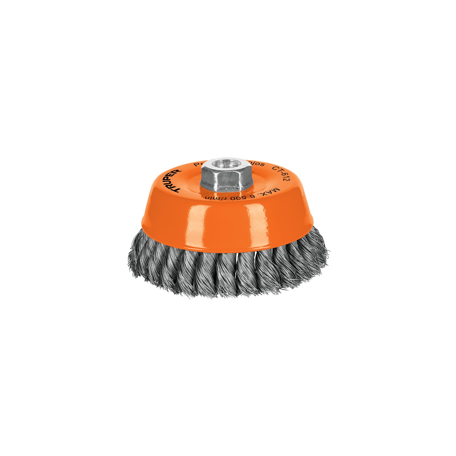 CEPILLO COPA P/ESM TRENZADO FINO 5"CT-612 TRUPER