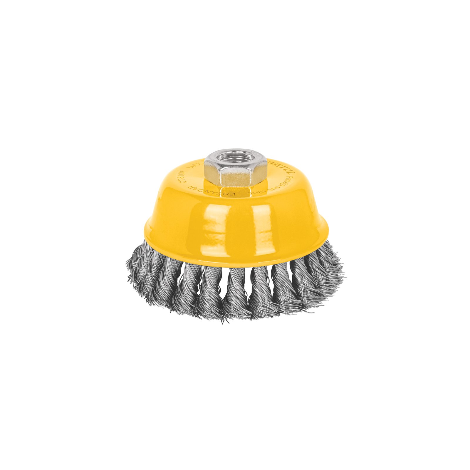 CEPILLO COPA TRENZADO FINO 4" CT-610P PRETUL