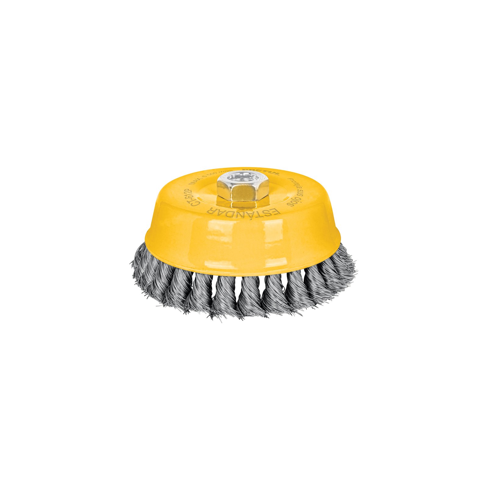 CEPILLO COPA TRENZADO FINO 5" CT-612P PRETUL