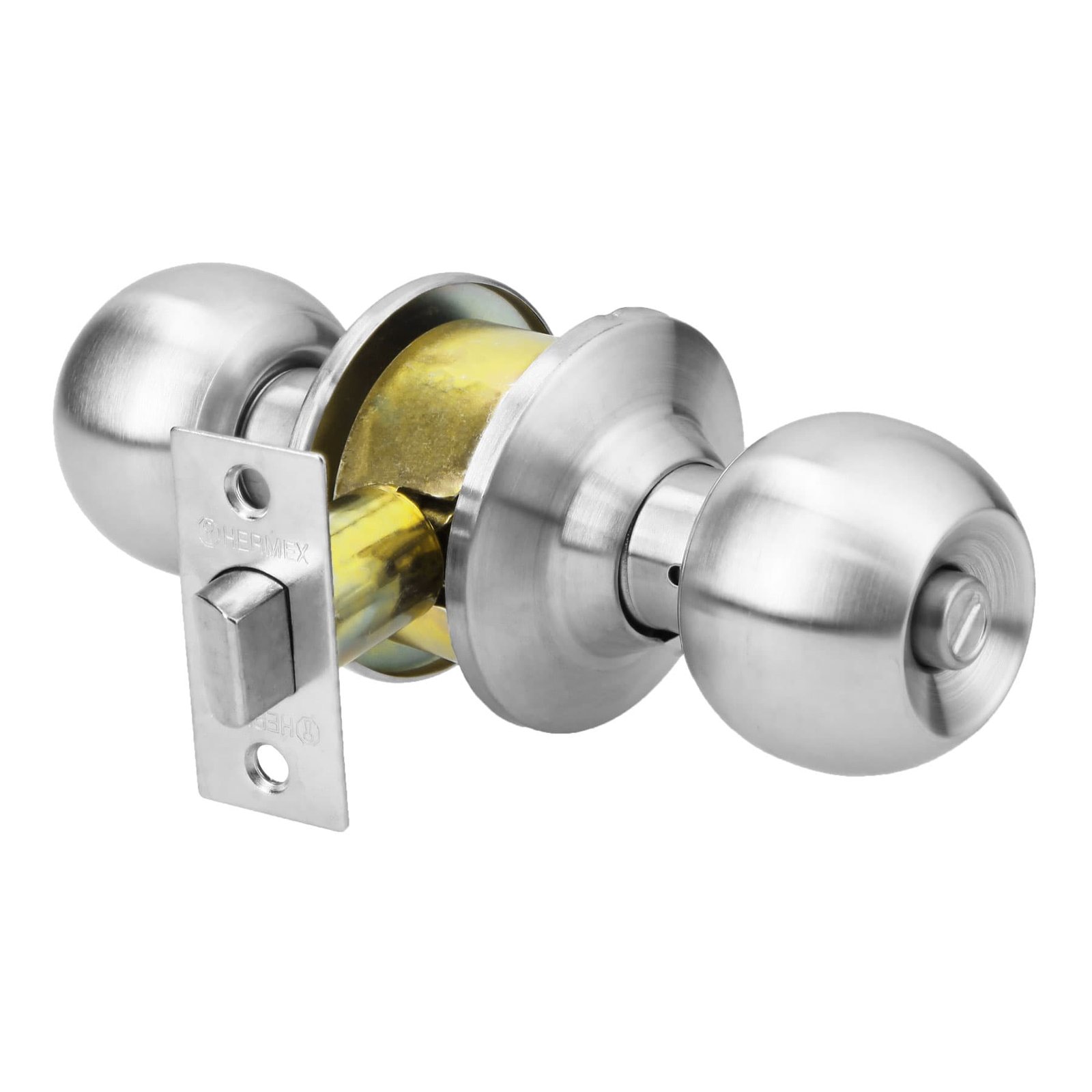 CERRADURA CROMO MATE BAÑO CEPO-31B HERMEX-TRUPER