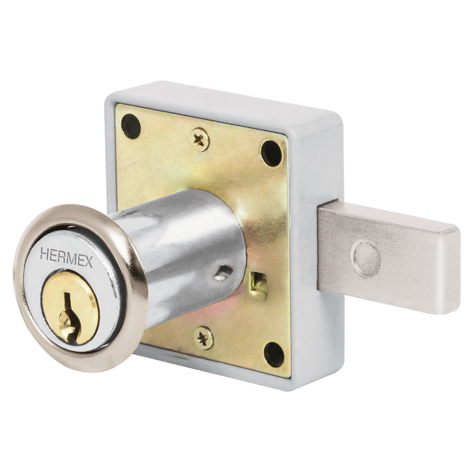 CERRADURA P/GAVETA LARGA CROM CM-25C HERMEX-TRUPER