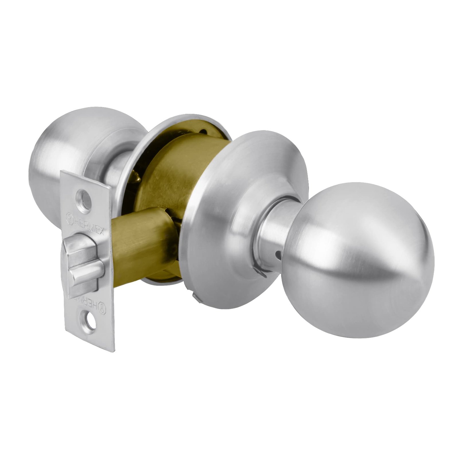 CERRADURA T/POMO CROMO MATE ENTRAD CEPO-31E HERMEX