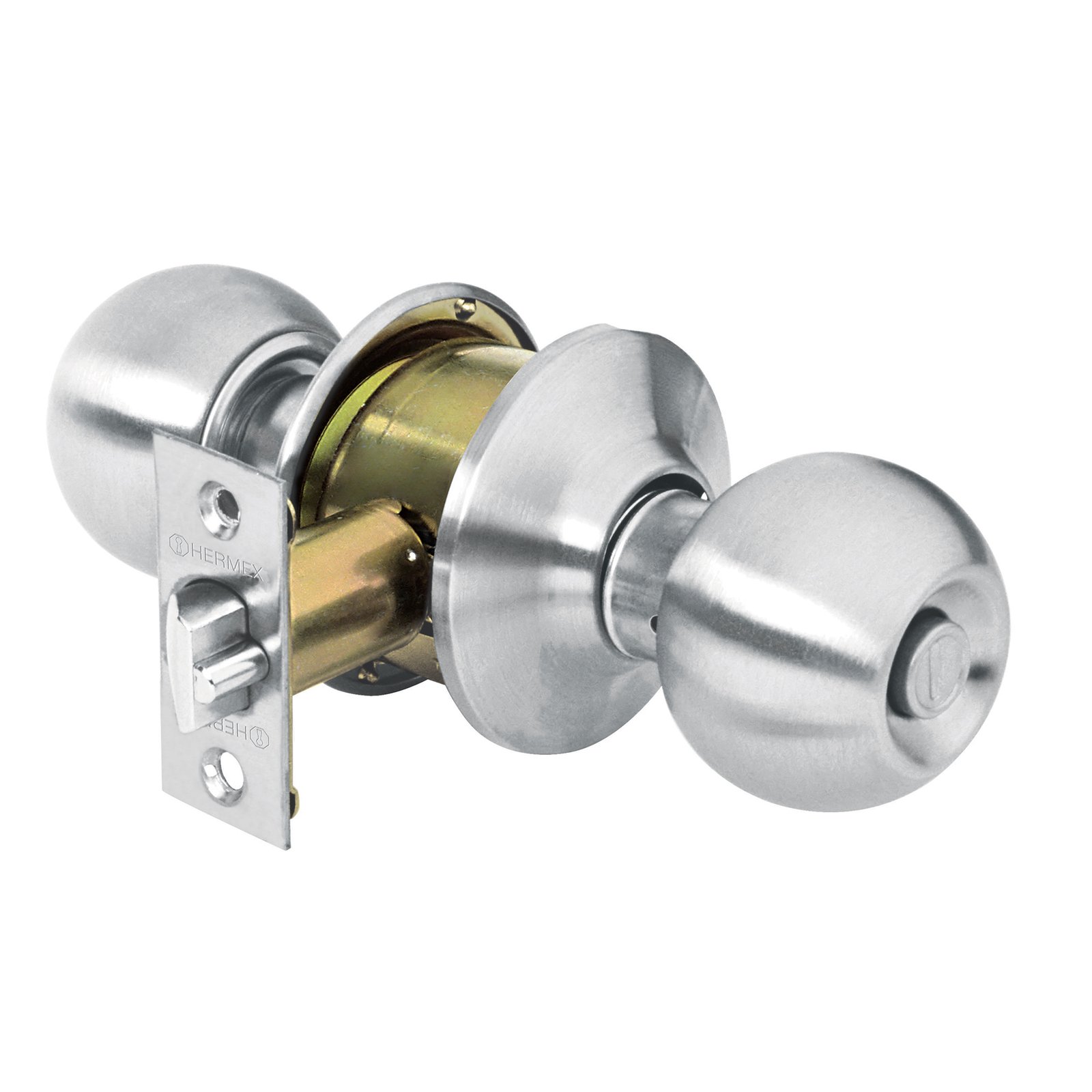 CERRADURA T/POMO CROMO MAT RECAMAR CEPO-31R HERMEX
