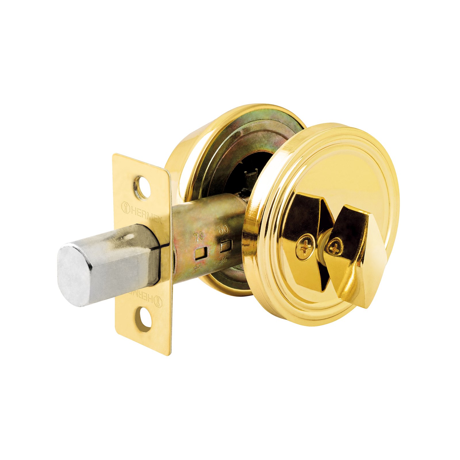 CERROJO CILINDRO MARIPOSA LATÓN BRILLANTE CERO-11P